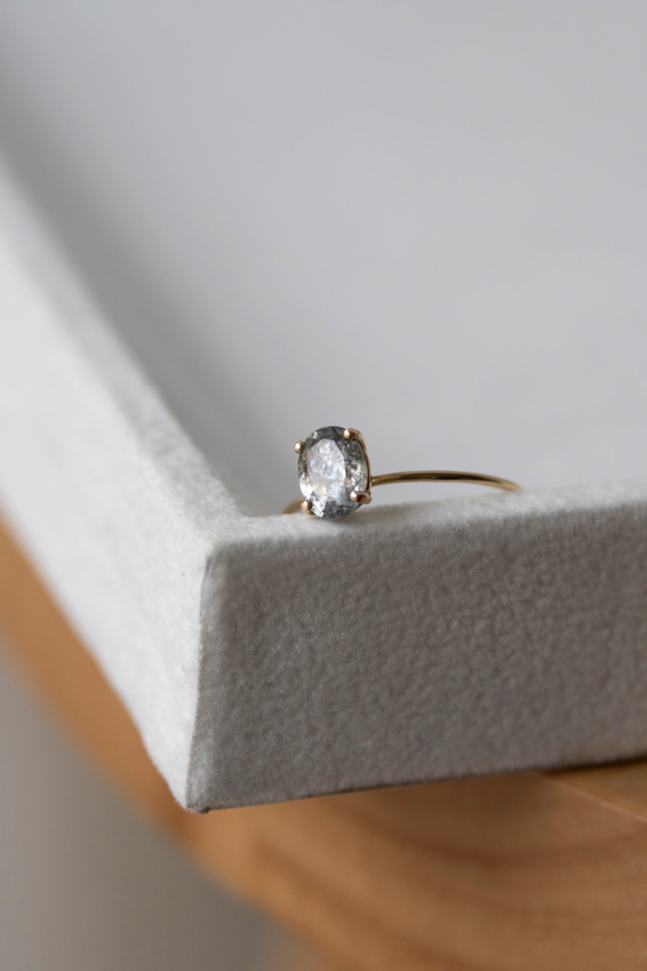 LA MONTAGNE Moss aquamarine ring /K10