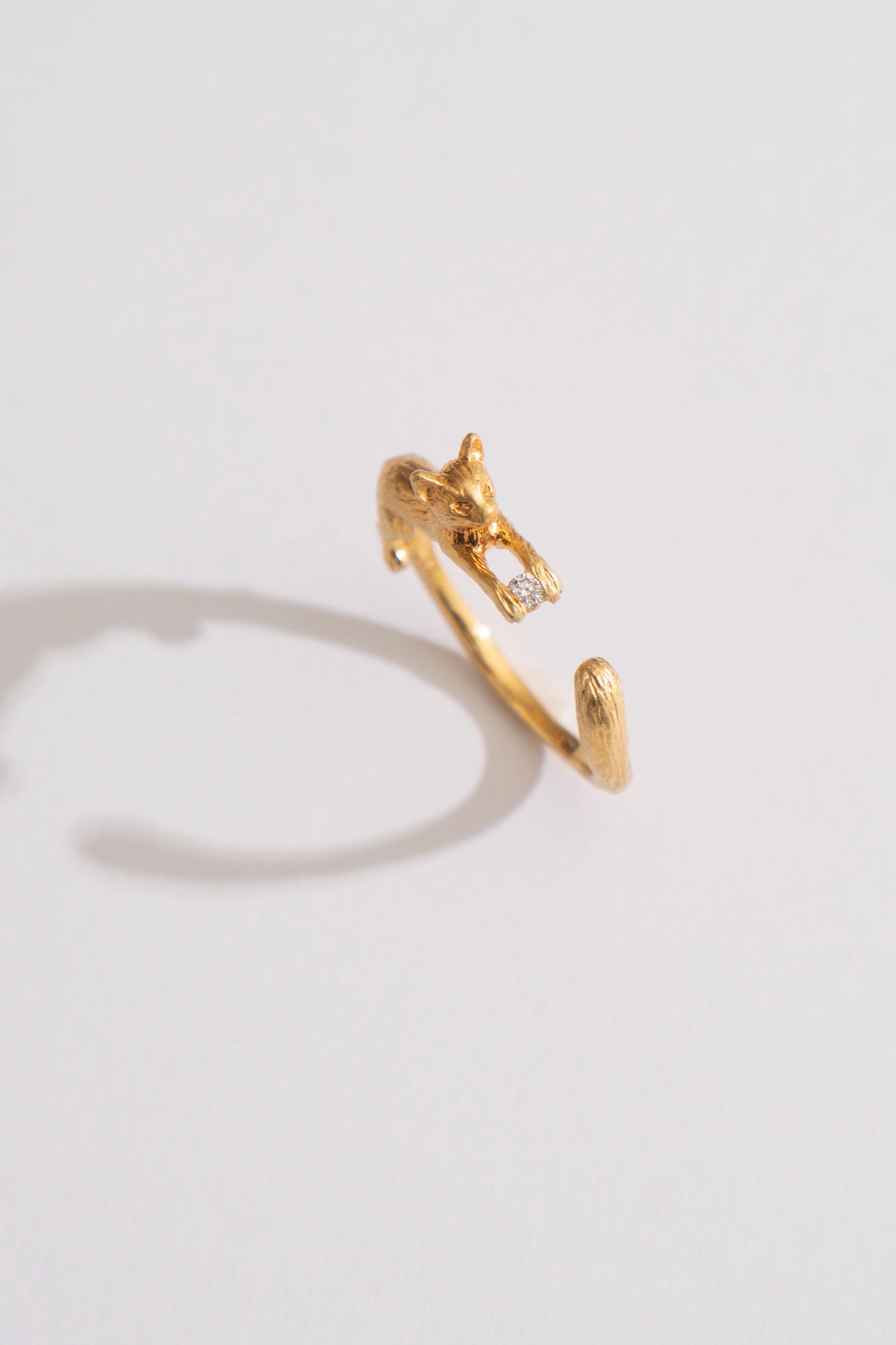 simmon Cat & Diamond Ring