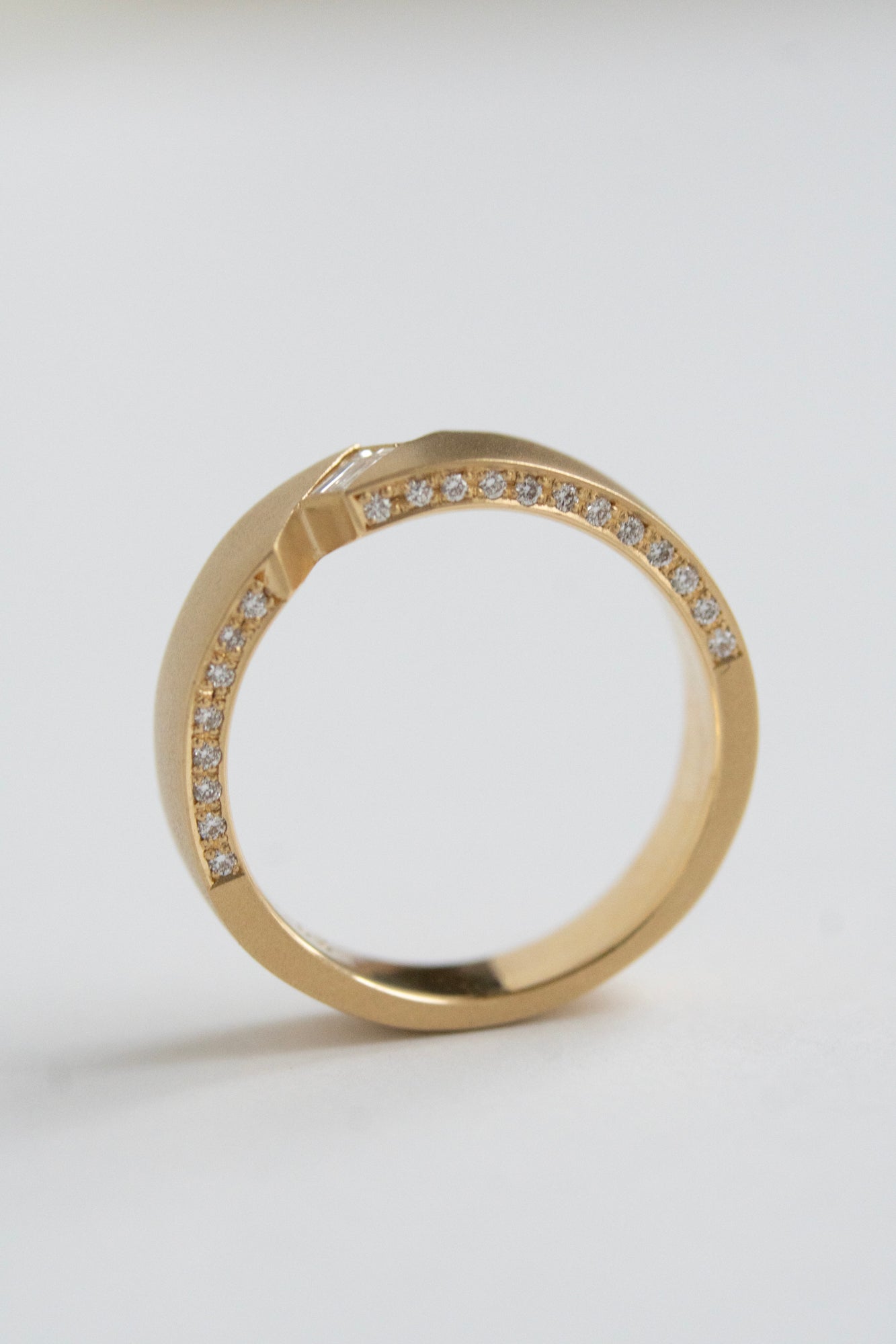 ALLIS Baguette & Melee Diamond Ring /K18