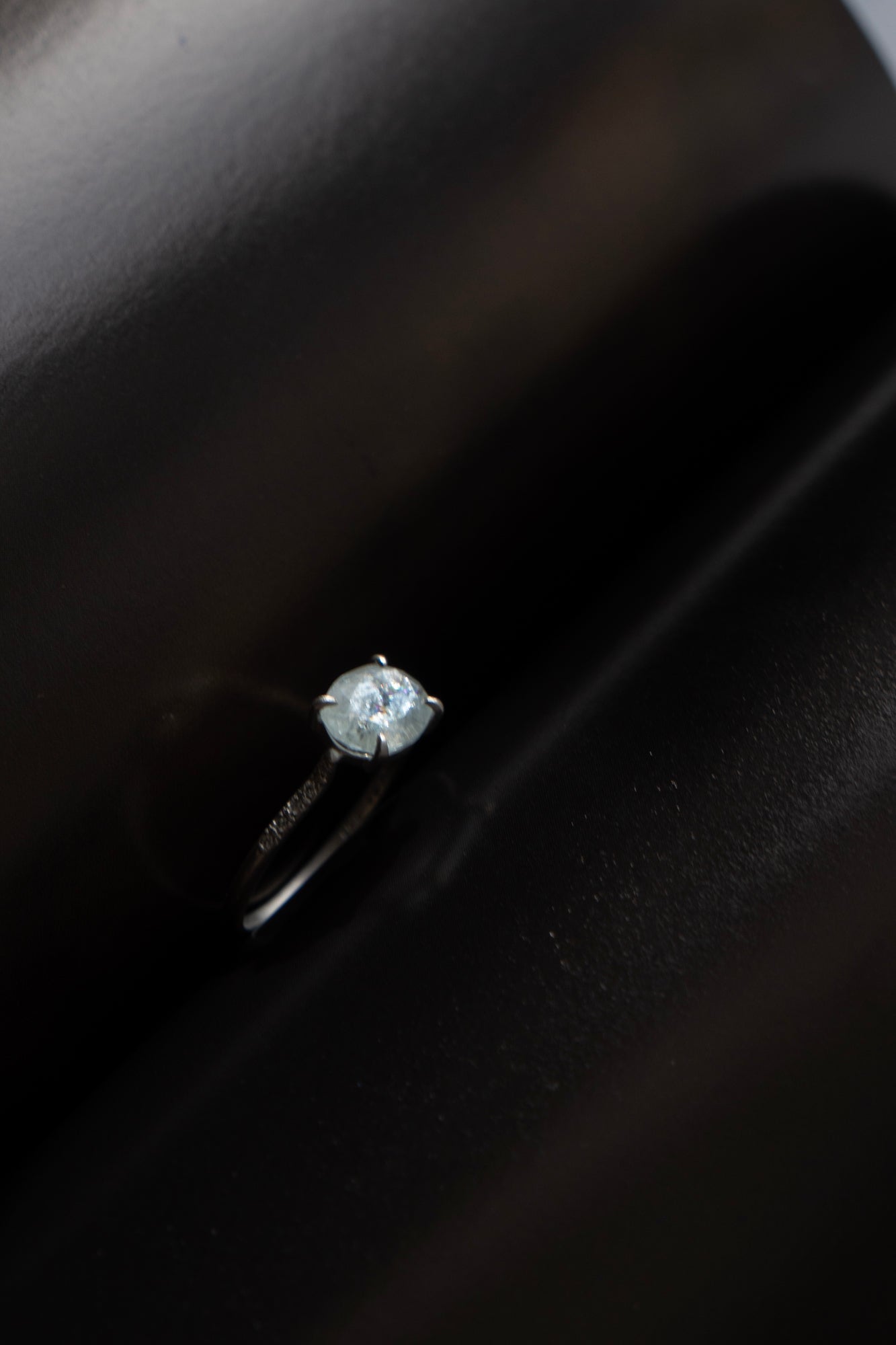 MONAKA jewellery Prong Aquamarine Ring /PT900