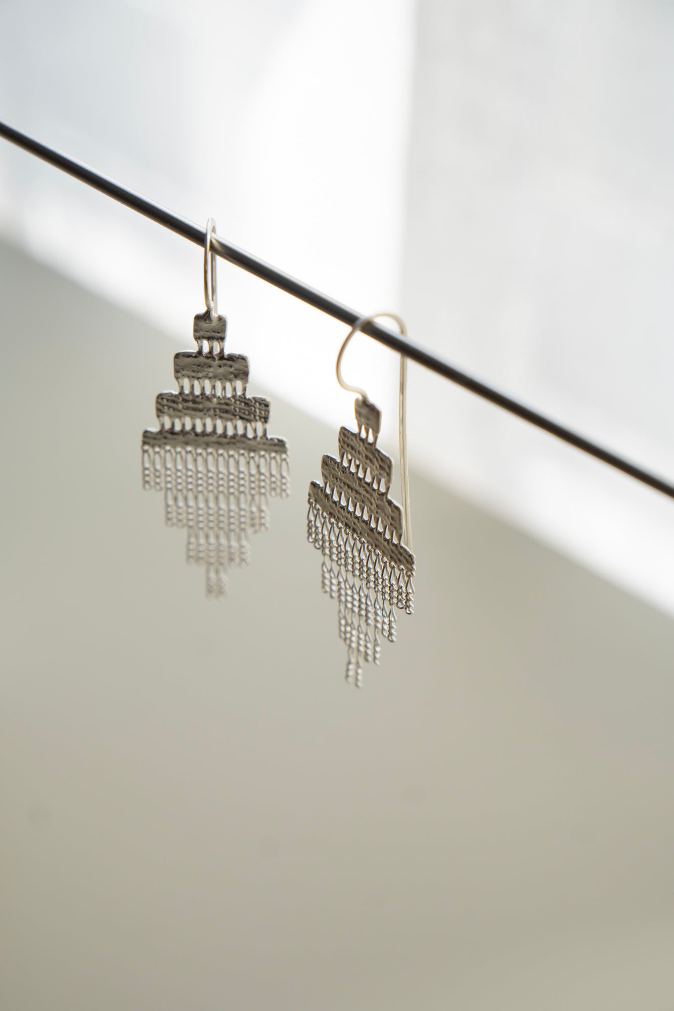 Hannah Keefe ANCHOR Pierced Earrings /Silver