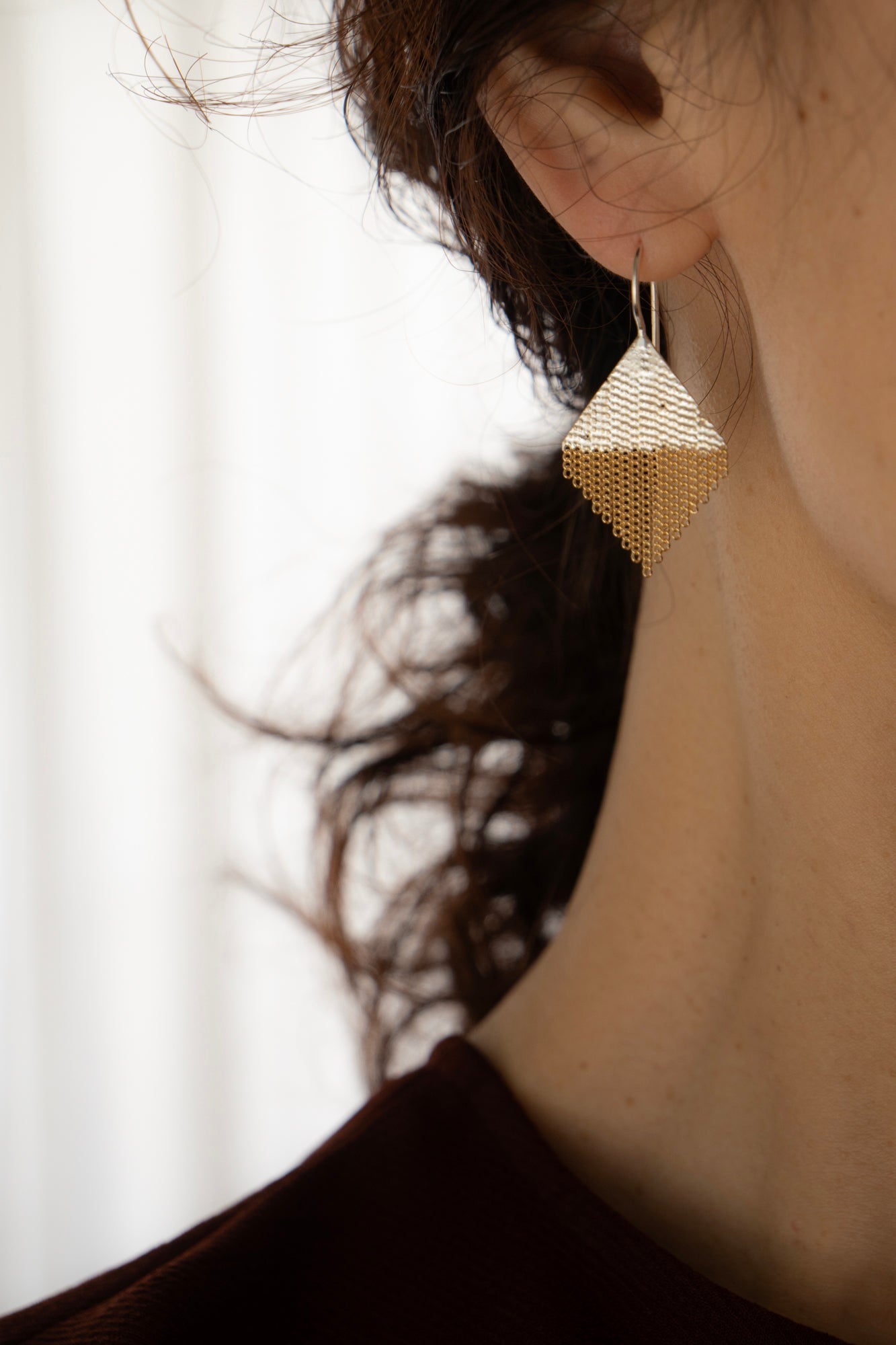 Hannah Keefe Small confetti pierced earrings /Silver