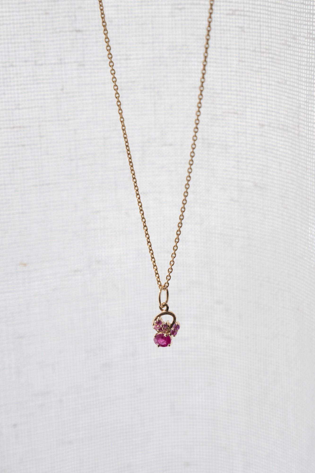 MILA OMI MATA ALINI Pendant Necklace Ruby /K10