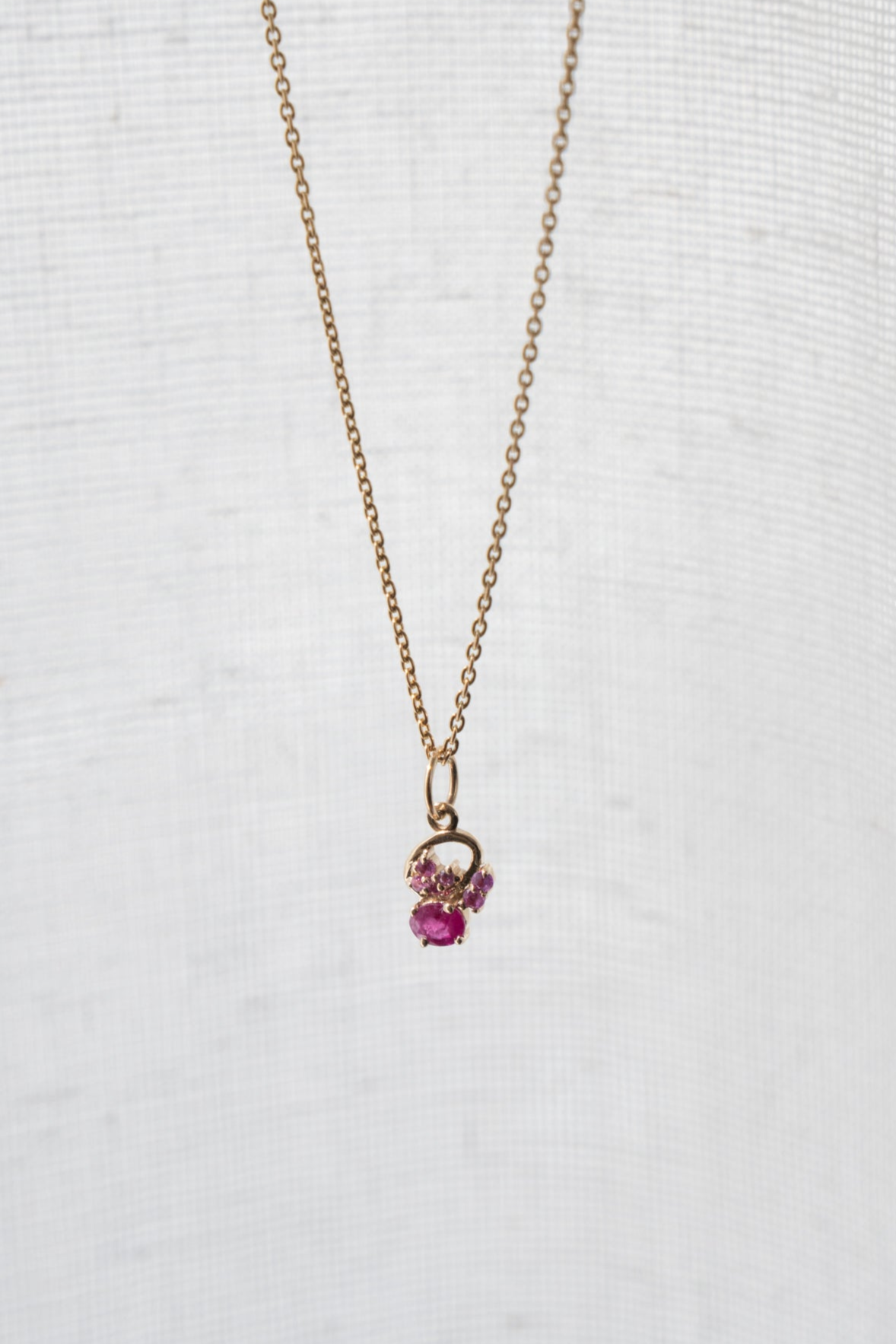 MILA OMI MATA ALINI Pendant Necklace Ruby /K10