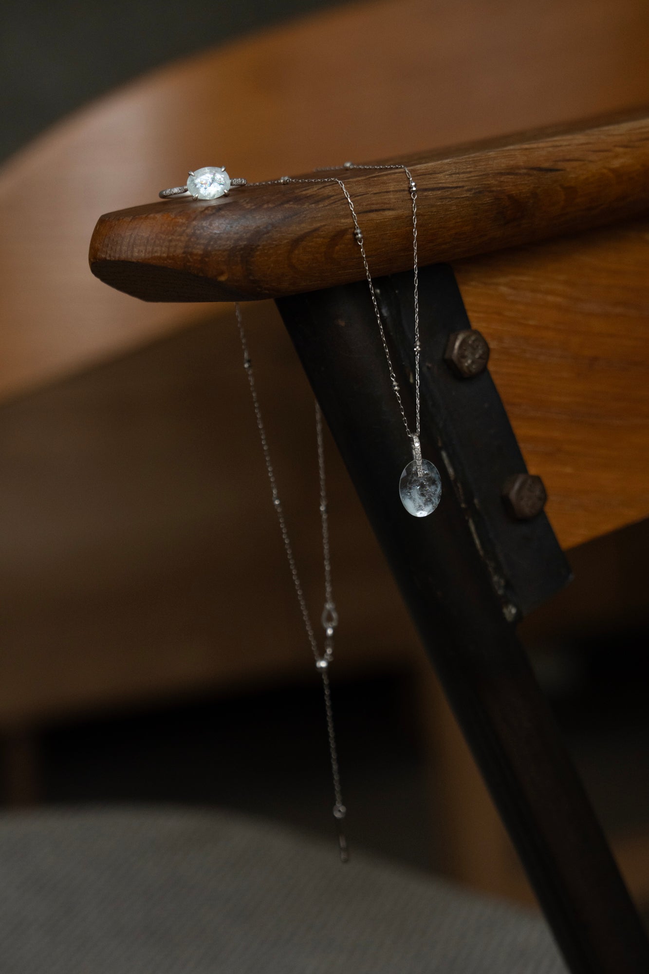 MONAKA jewellery Hibiki Aquamarine Pendant Top /PT900