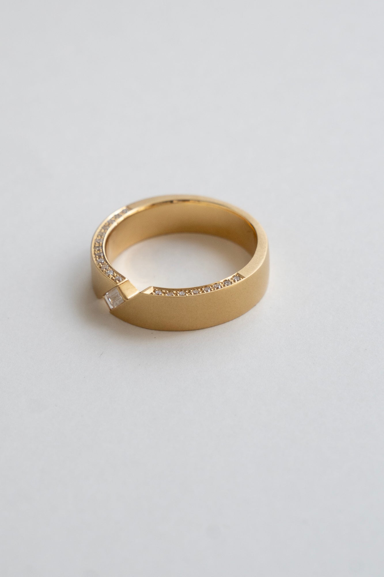 ALLIS Baguette & Melee Diamond Ring /K18