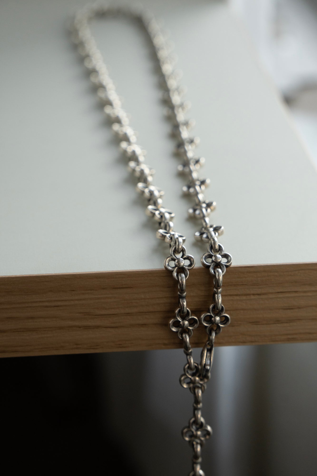 Gerochristo The Flower Chain Necklace /Silver