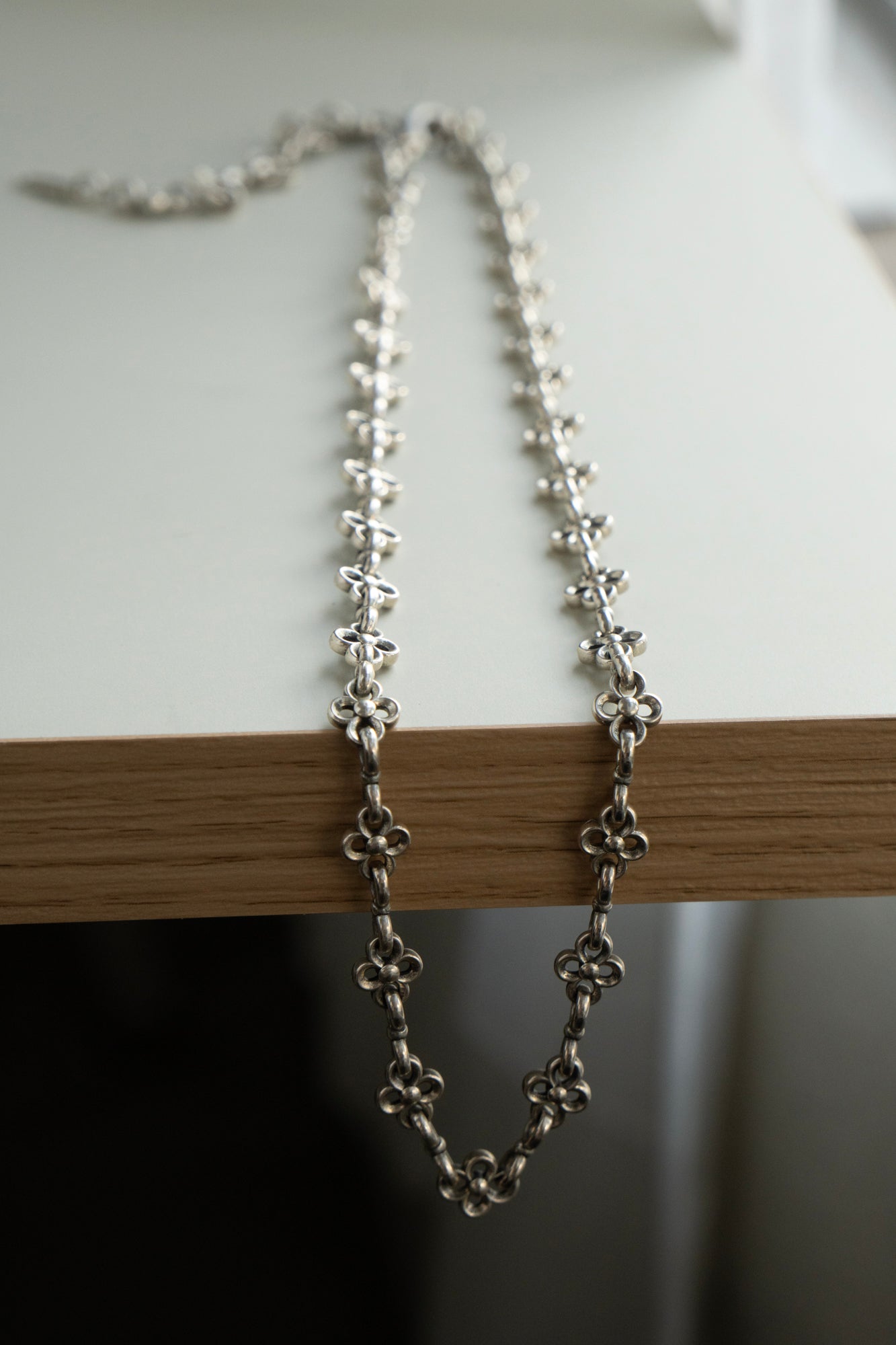 Gerochristo The Flower Chain Necklace /Silver