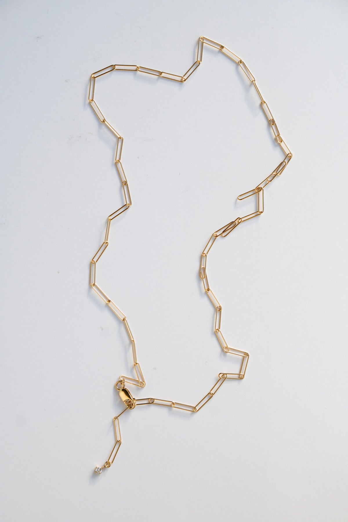 patchouli Clip Chain & Diamond Necklace 45 50 /K18 ロングクリップ 