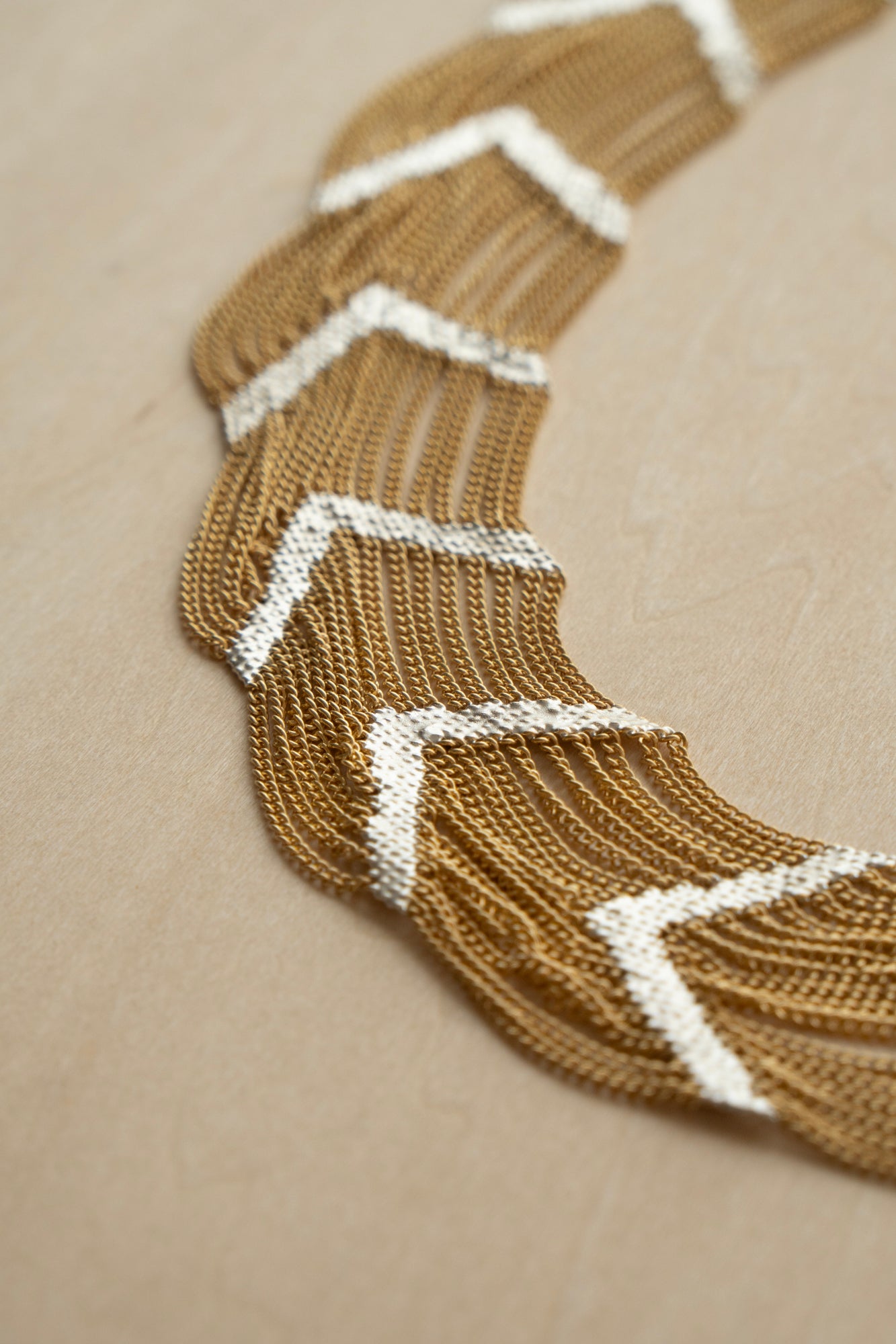 Hannah Keefe On-off Collar Necklace /Silver&Brass