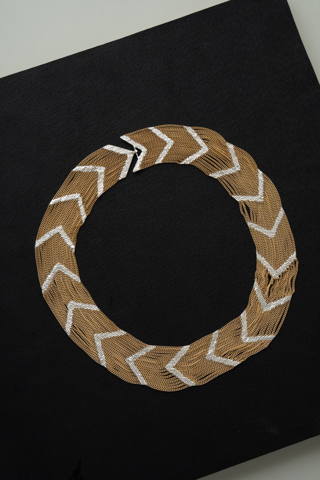 Hannah Keefe On-off Collar Necklace /Silver&Brass