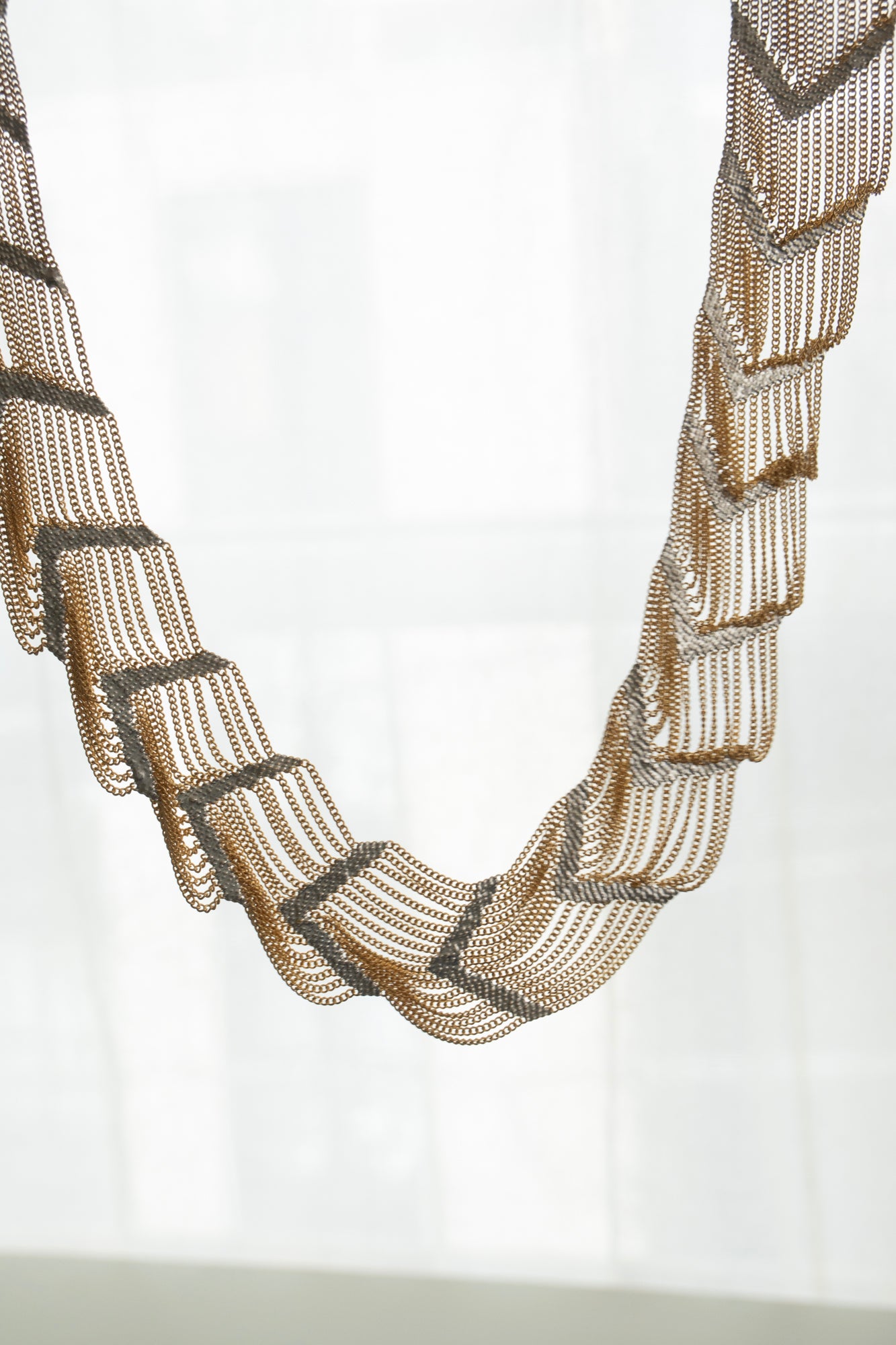 Hannah Keefe On-off Collar Necklace /Silver&Brass