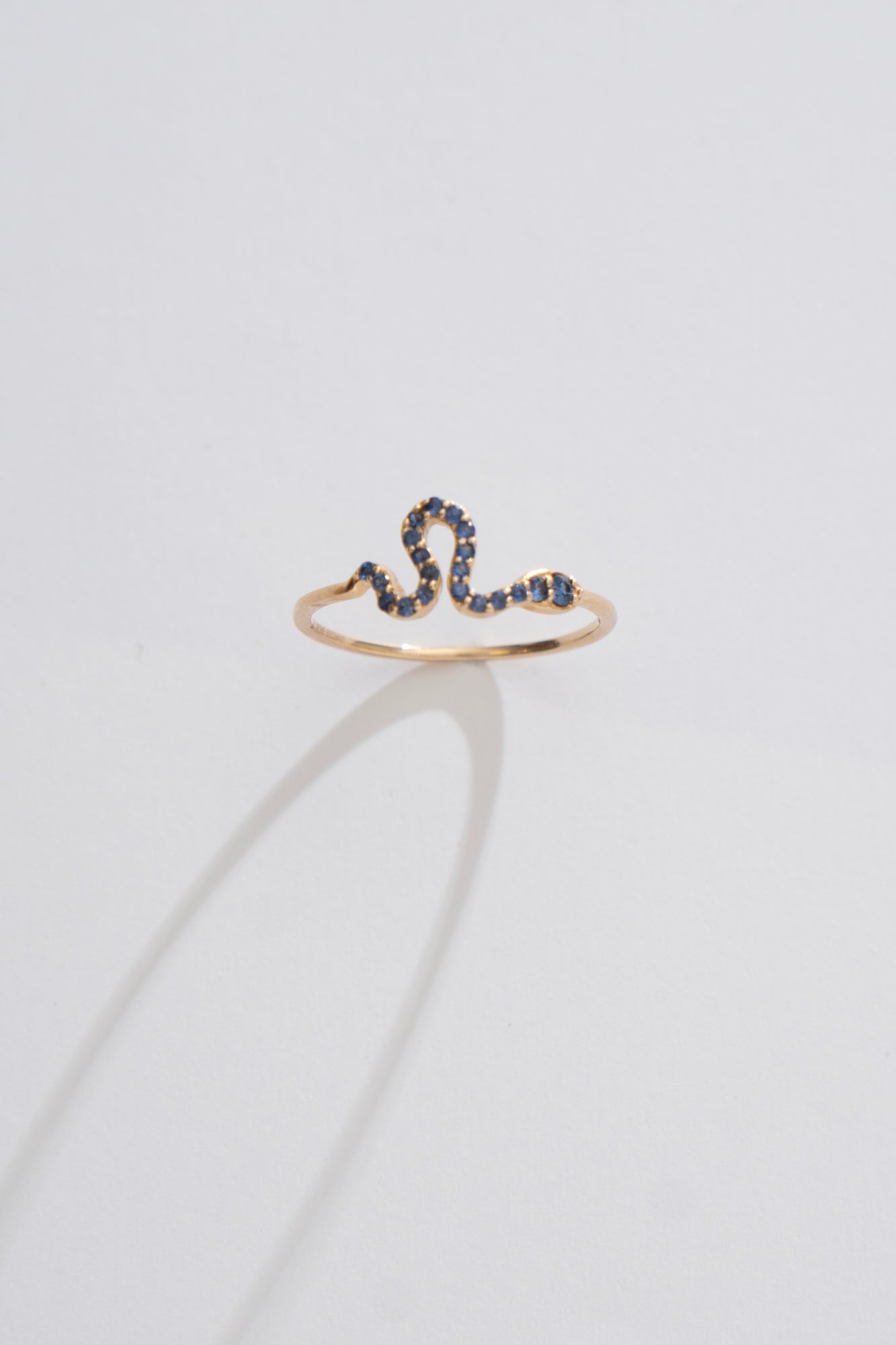 Snake Ring Blue Sapphire /K14