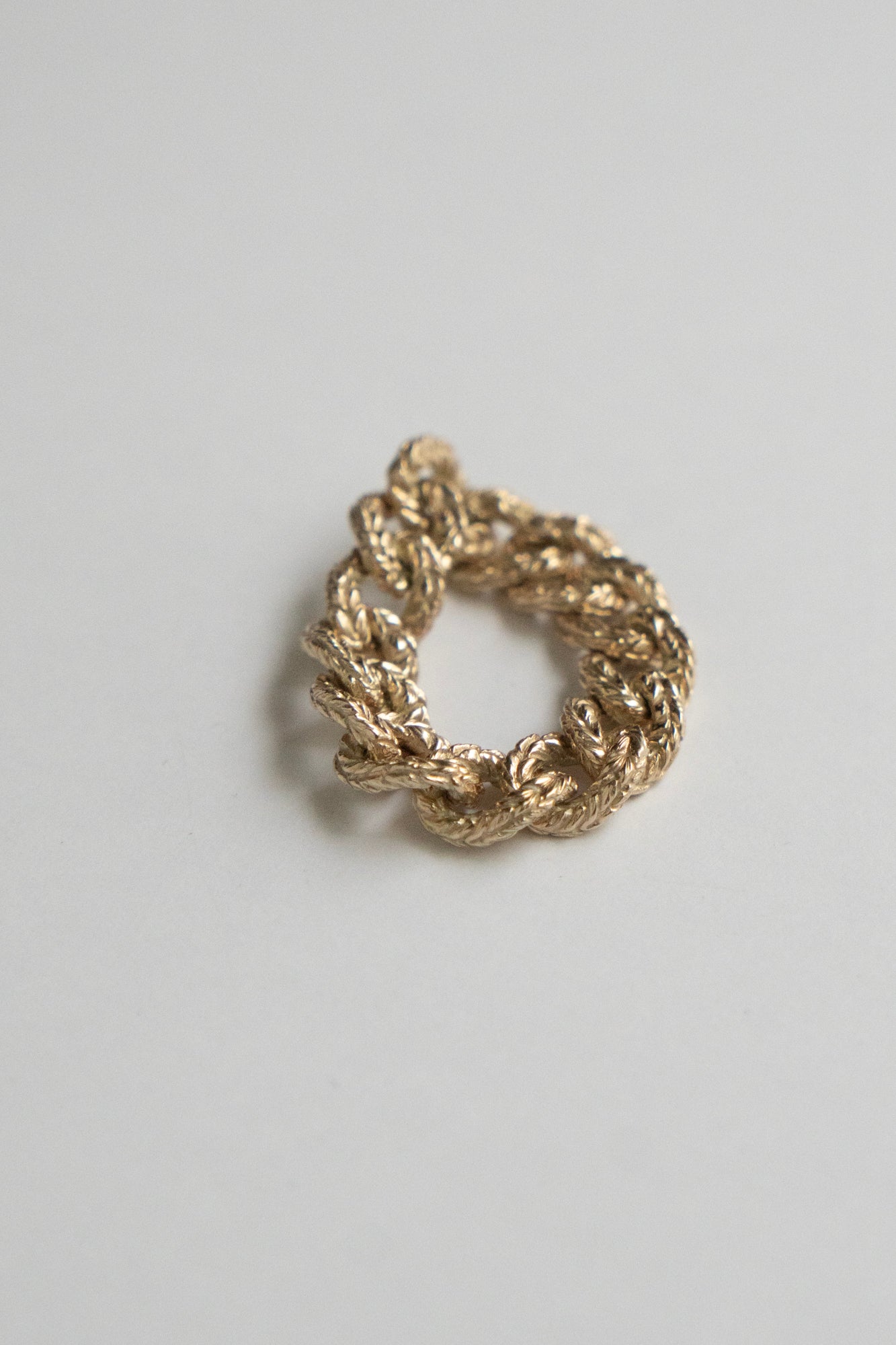 simmon Knit Chain Ring Wide /K10