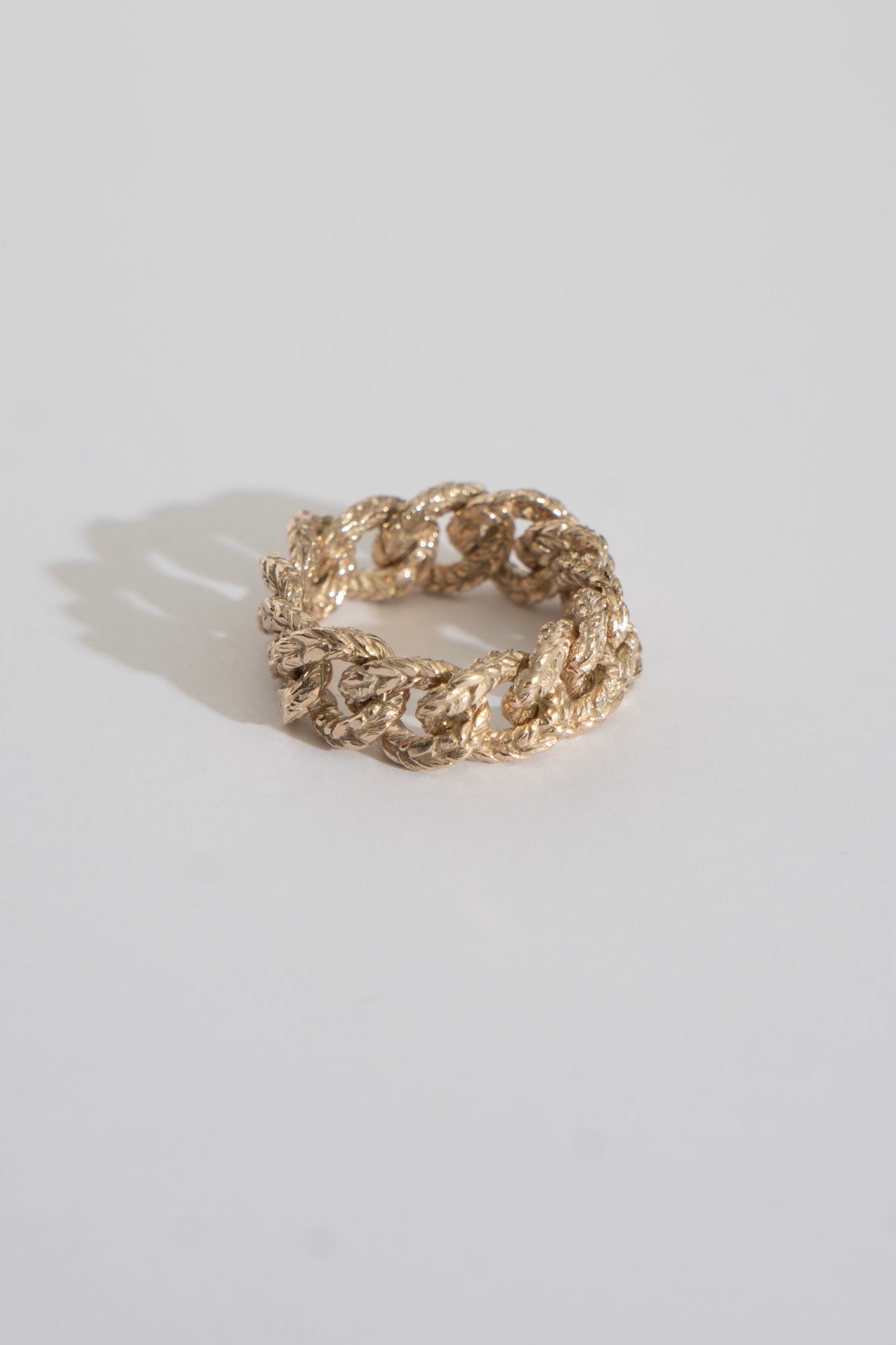 simmon Knit Chain Ring Wide /K10