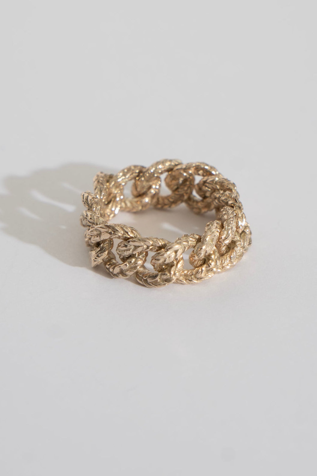 simmon Knit Chain Ring Wide /K10