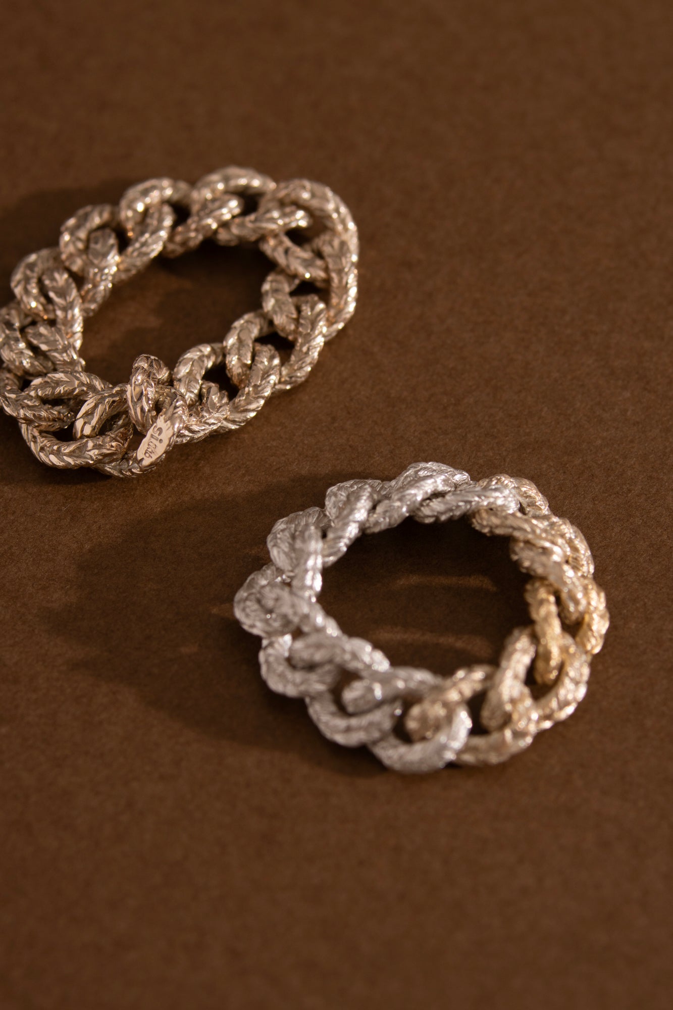 simmon Knit Chain Ring Wide /K10