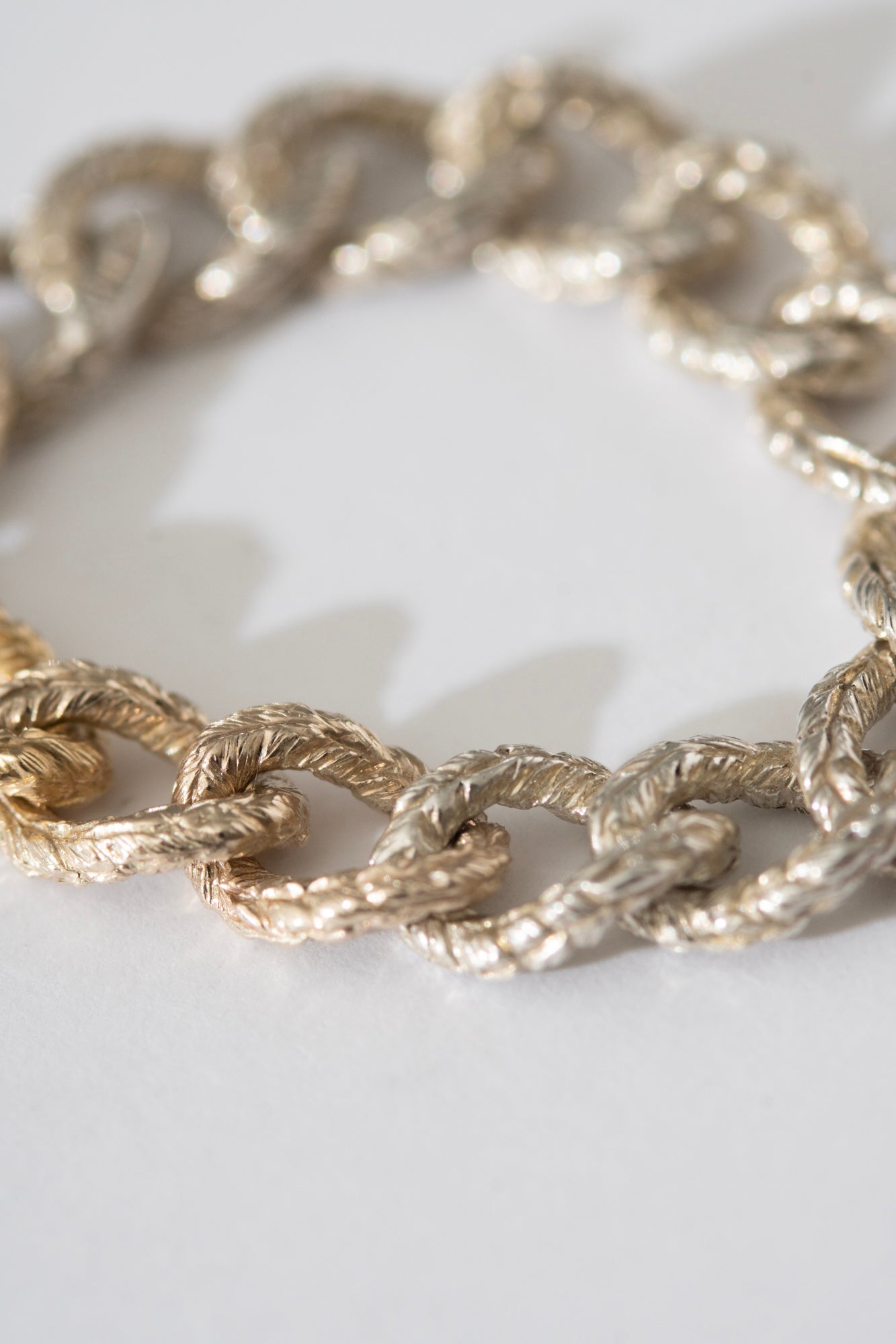 simmon Knit Chain Ring Narrow Aurora /SV&K10&K18