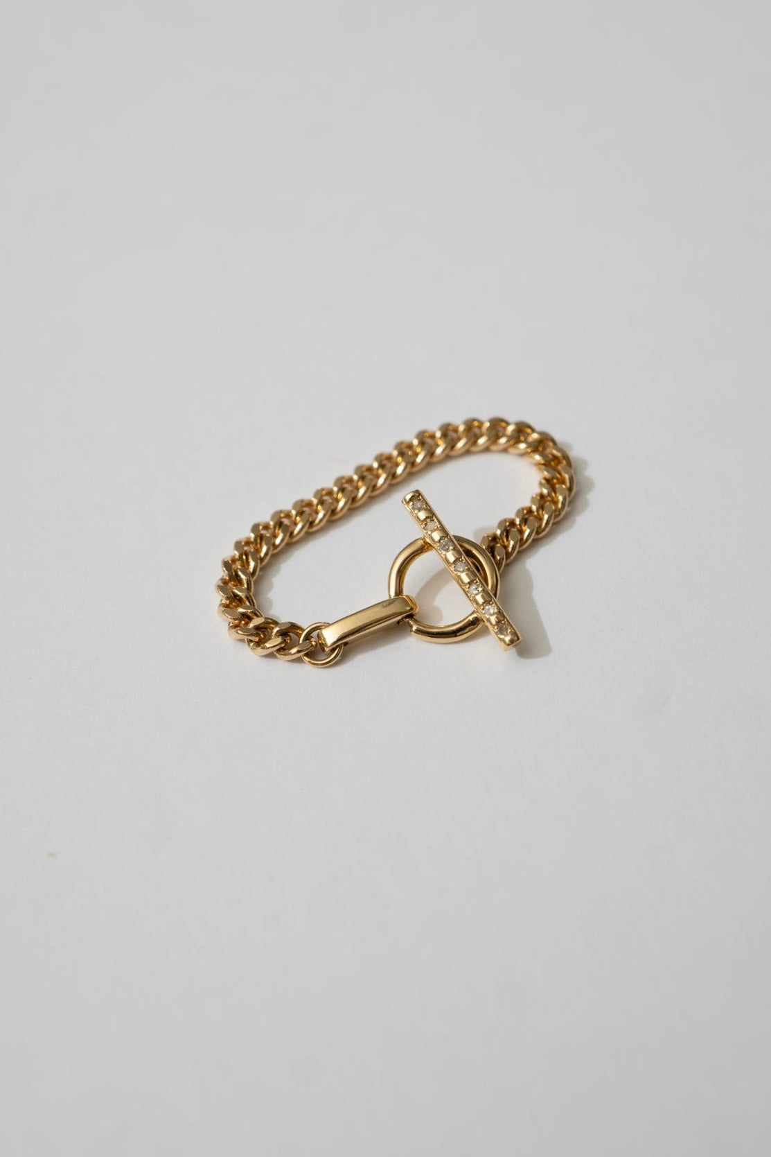 MONAKAjewellery Mantel Chain Bar Diamond Ring /K18