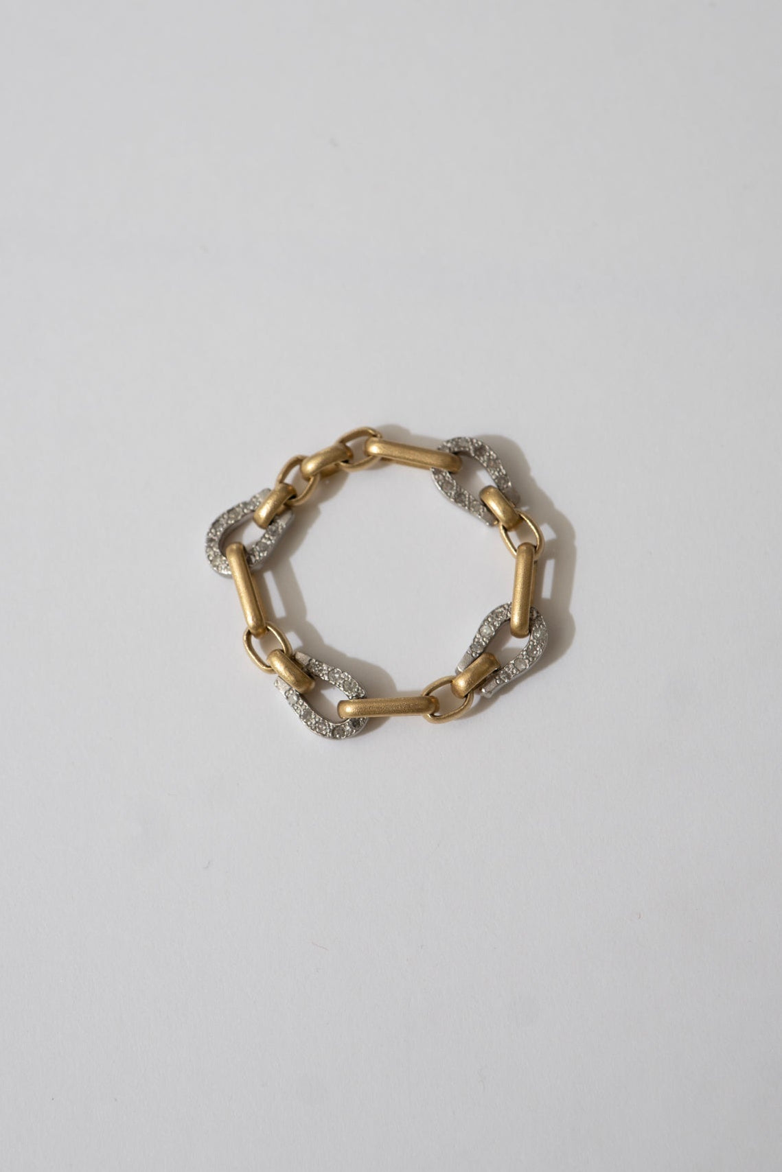 MONAKAjewellery Bond Chain Diamond Ring /K18YG&K18WG