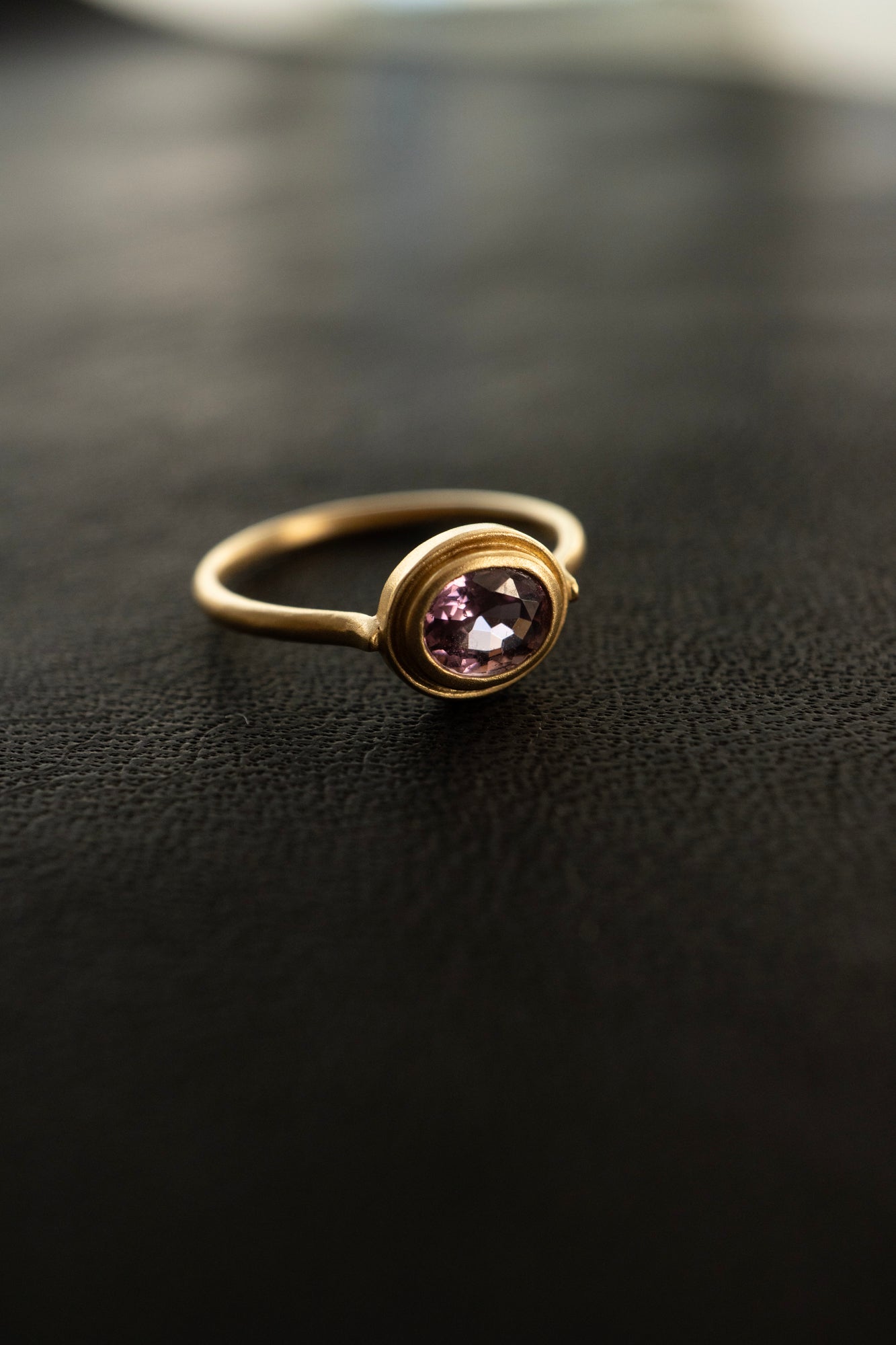 MONAKA jewellery Column Purple Spinel Ring /K18