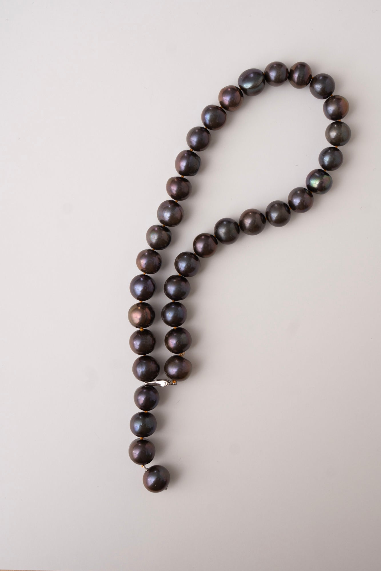 bohem All Knot Pearl Necklace Short BKBR