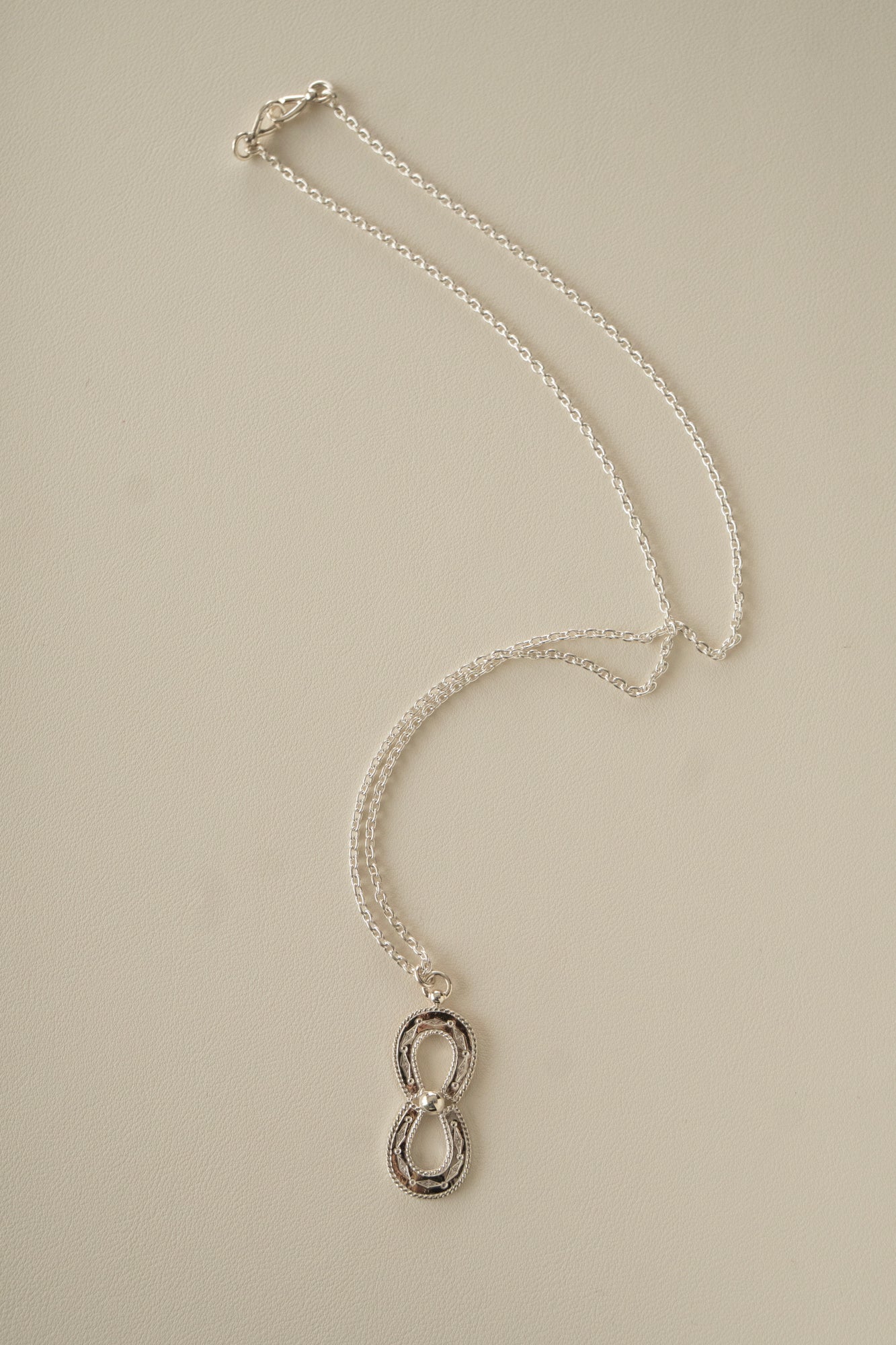 WAKAN SILVER SMITH Spirit Horse shoe Necklace Double /Silver