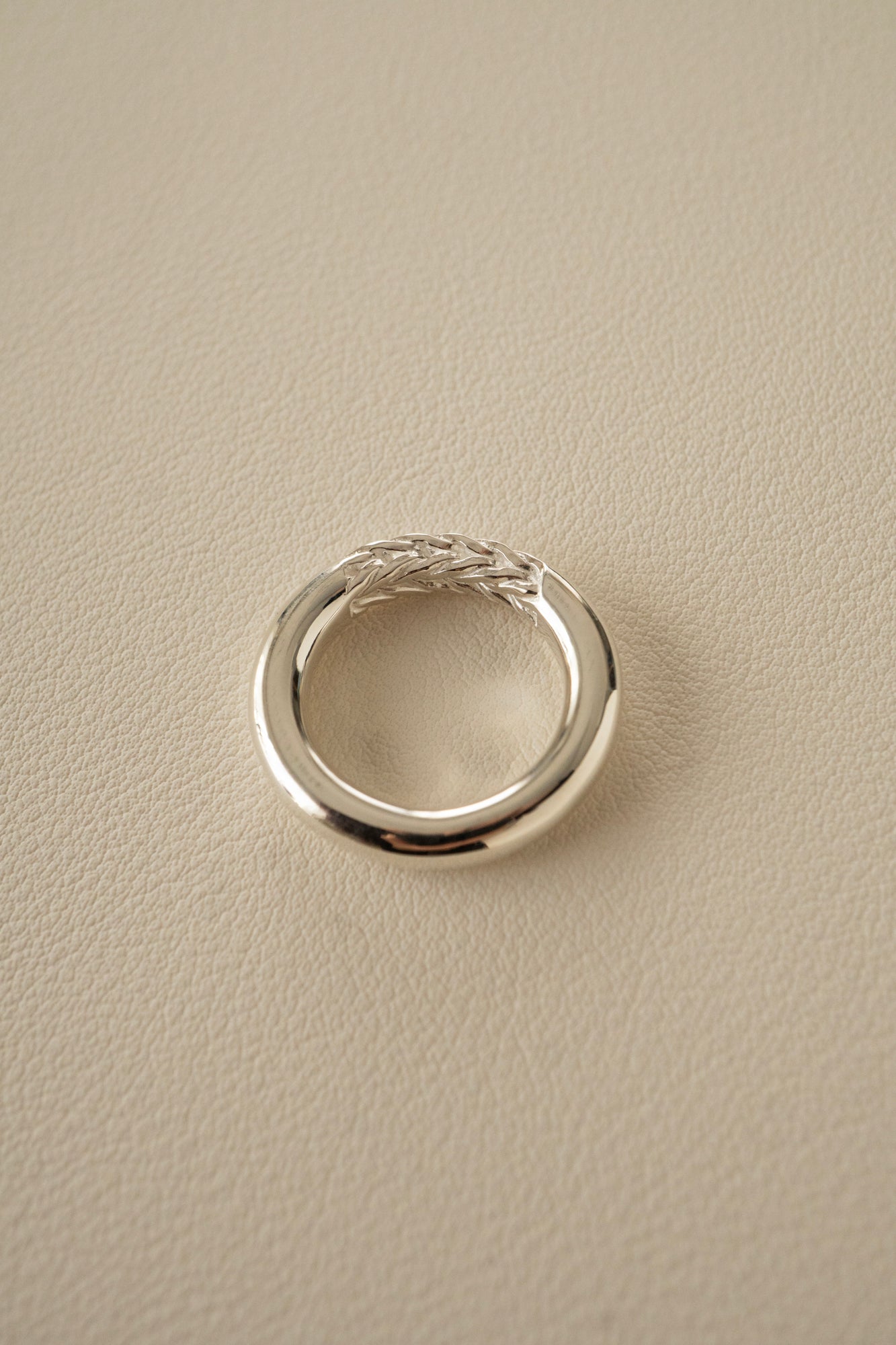 WAKAN SILVER SMITH Braided Silver Ring /Silver