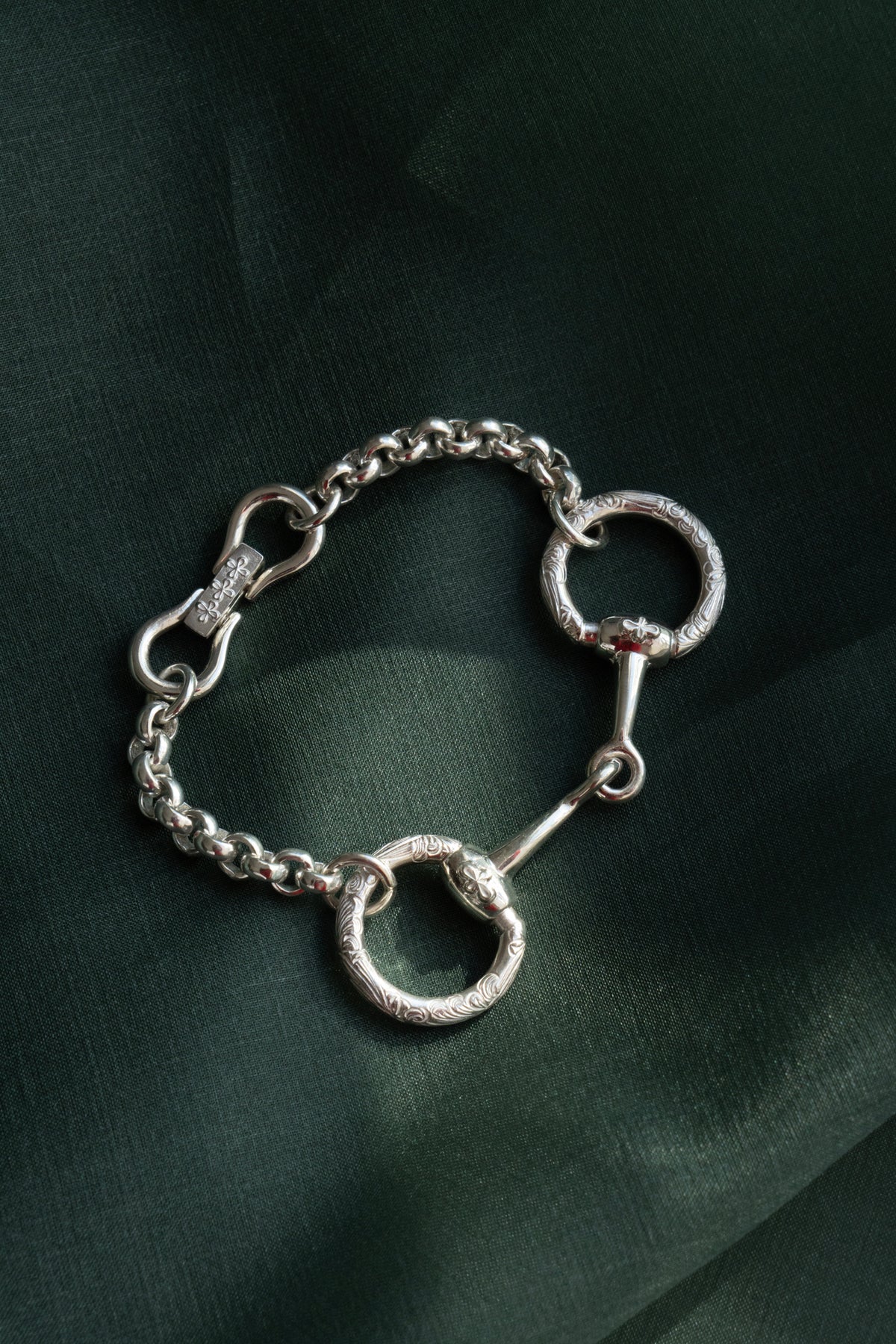 WAKAN SILVER SMITH ワカンシルバースミス Horse Bit Chain Bracelet M 