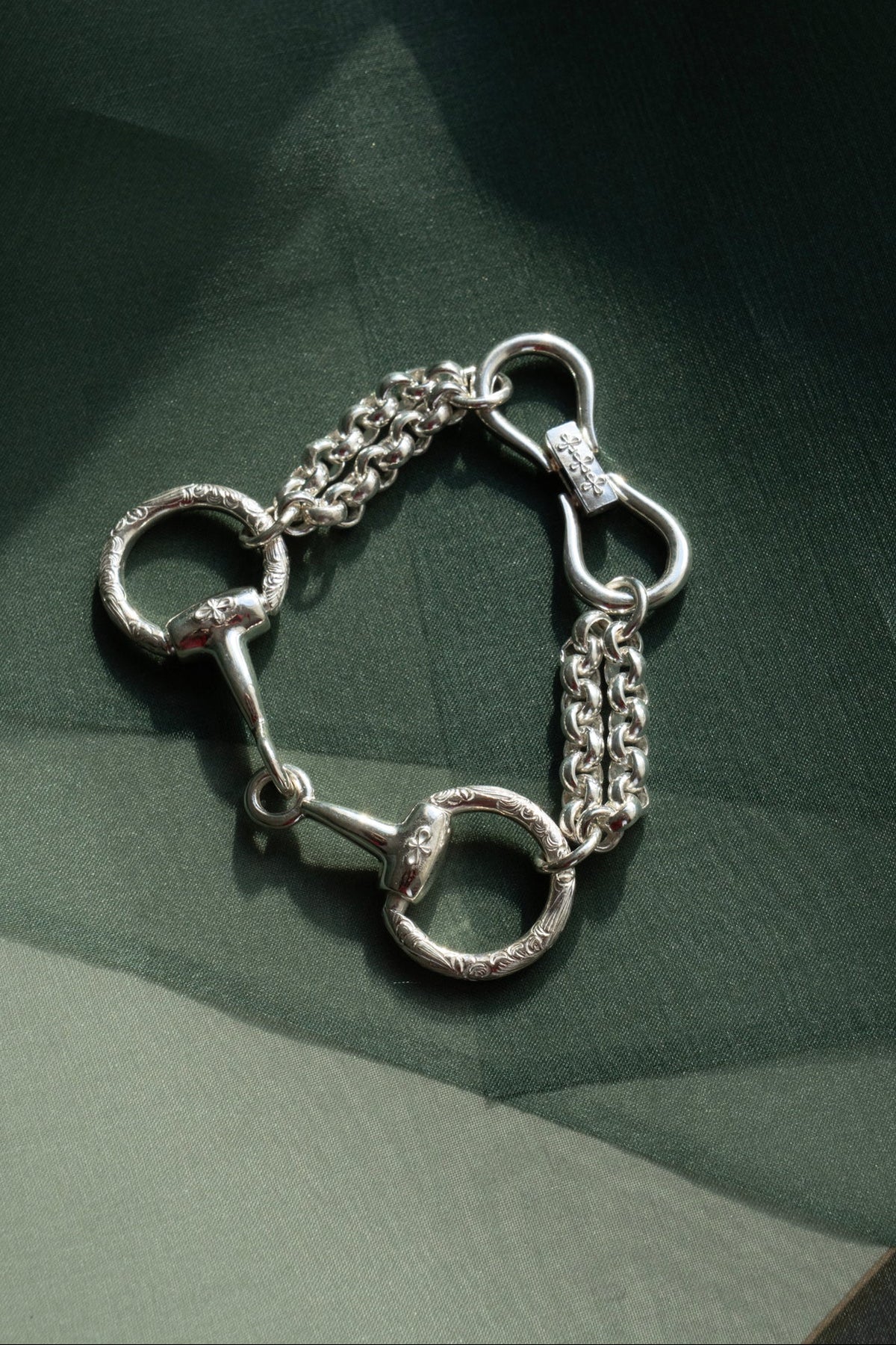 WAKAN SILVER SMITH ワカンシルバースミス Horse Bit Chain Bracelet L 