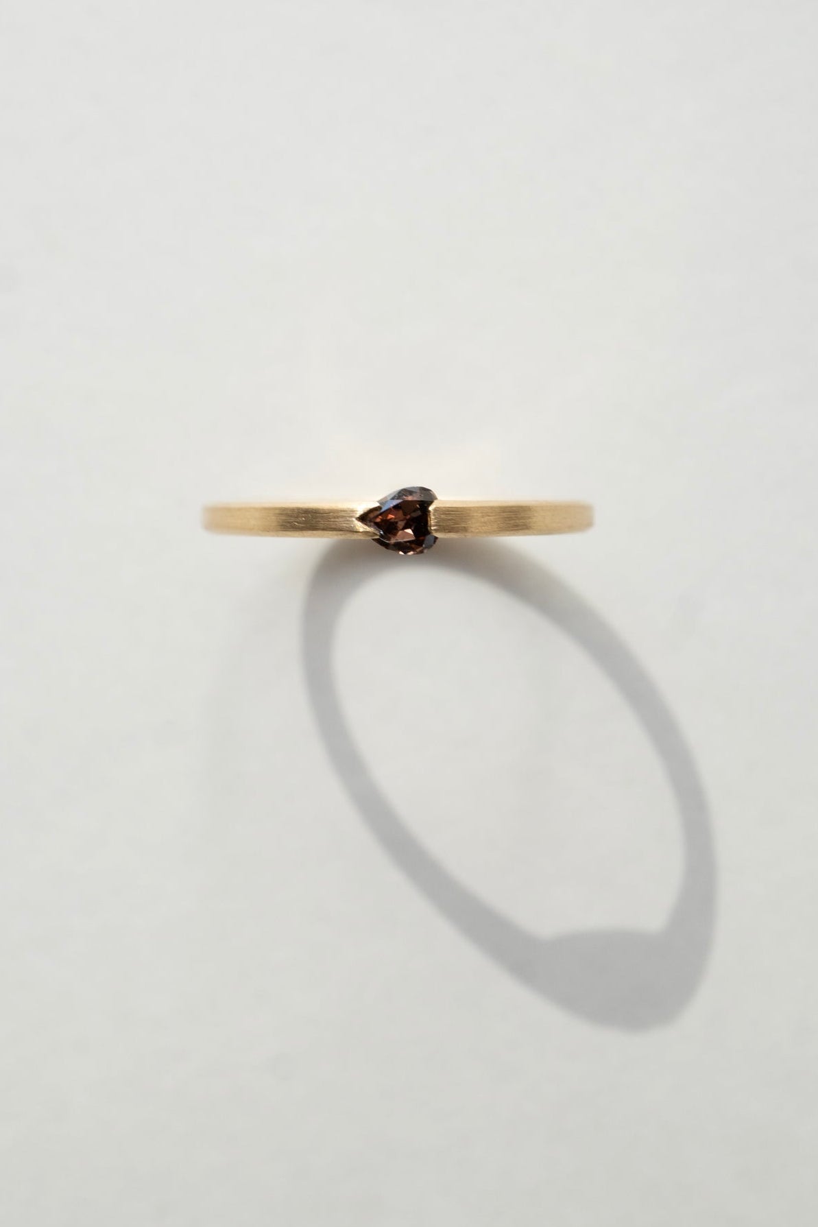 patchouli 別注 simmon Seta Pear Shape Brownish Diamond Unite Ring /K18