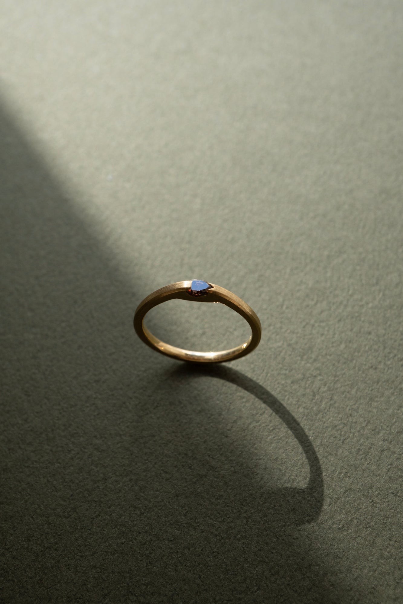 patchouli 別注 simmon Seta Pear Shape Brownish Diamond Unite Ring /K18