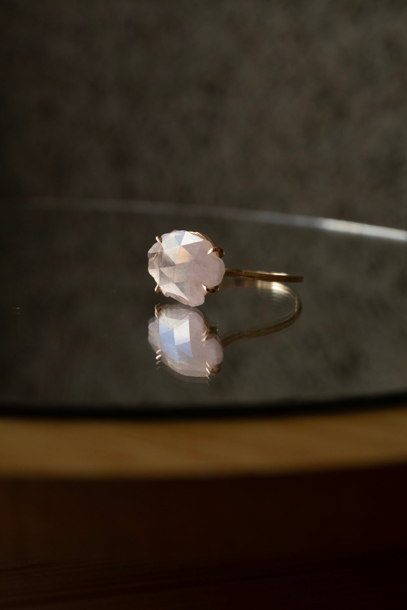 MONAKA jewellery Flat Pink Sapphire Ring /K14