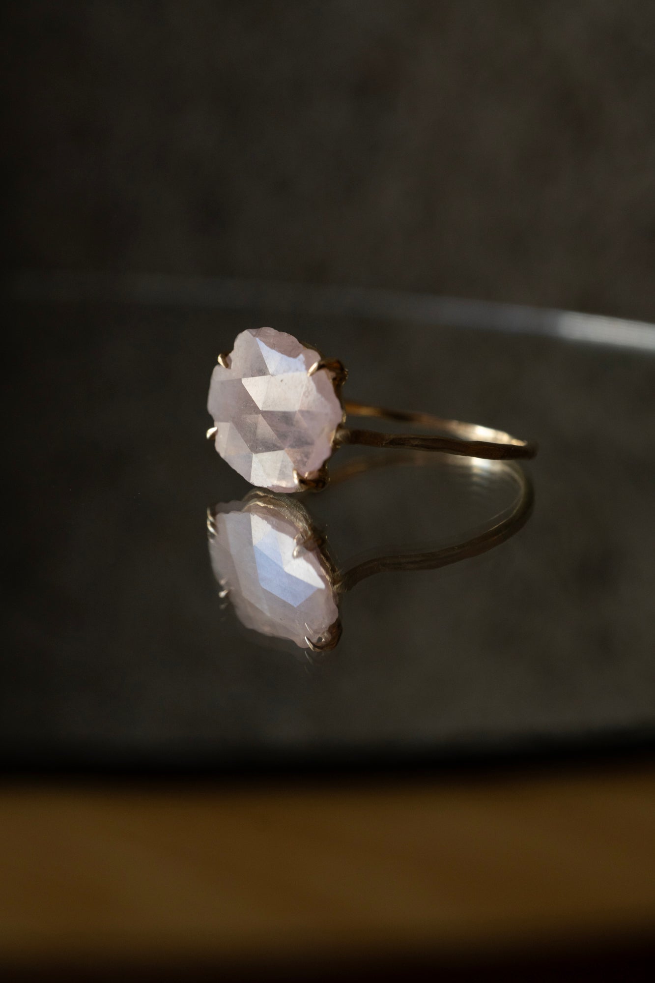 MONAKA jewellery Flat Pink Sapphire Ring /K14