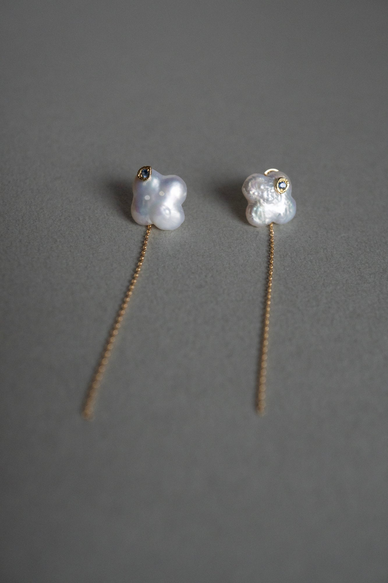 MONAKA jewellery flat Keshi Pearl Pierce /K18