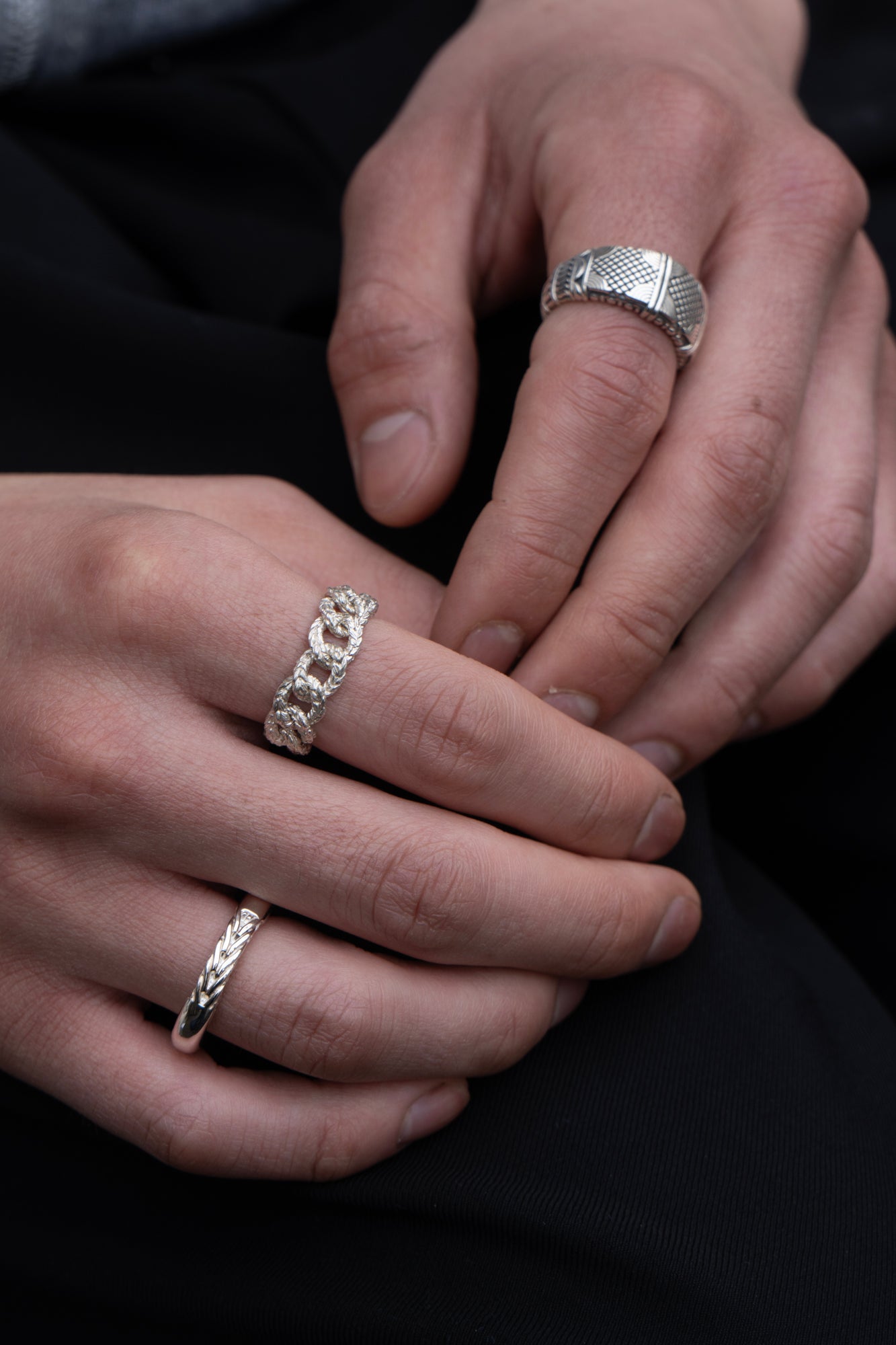 WAKAN SILVER SMITH Braided Silver Ring /Silver