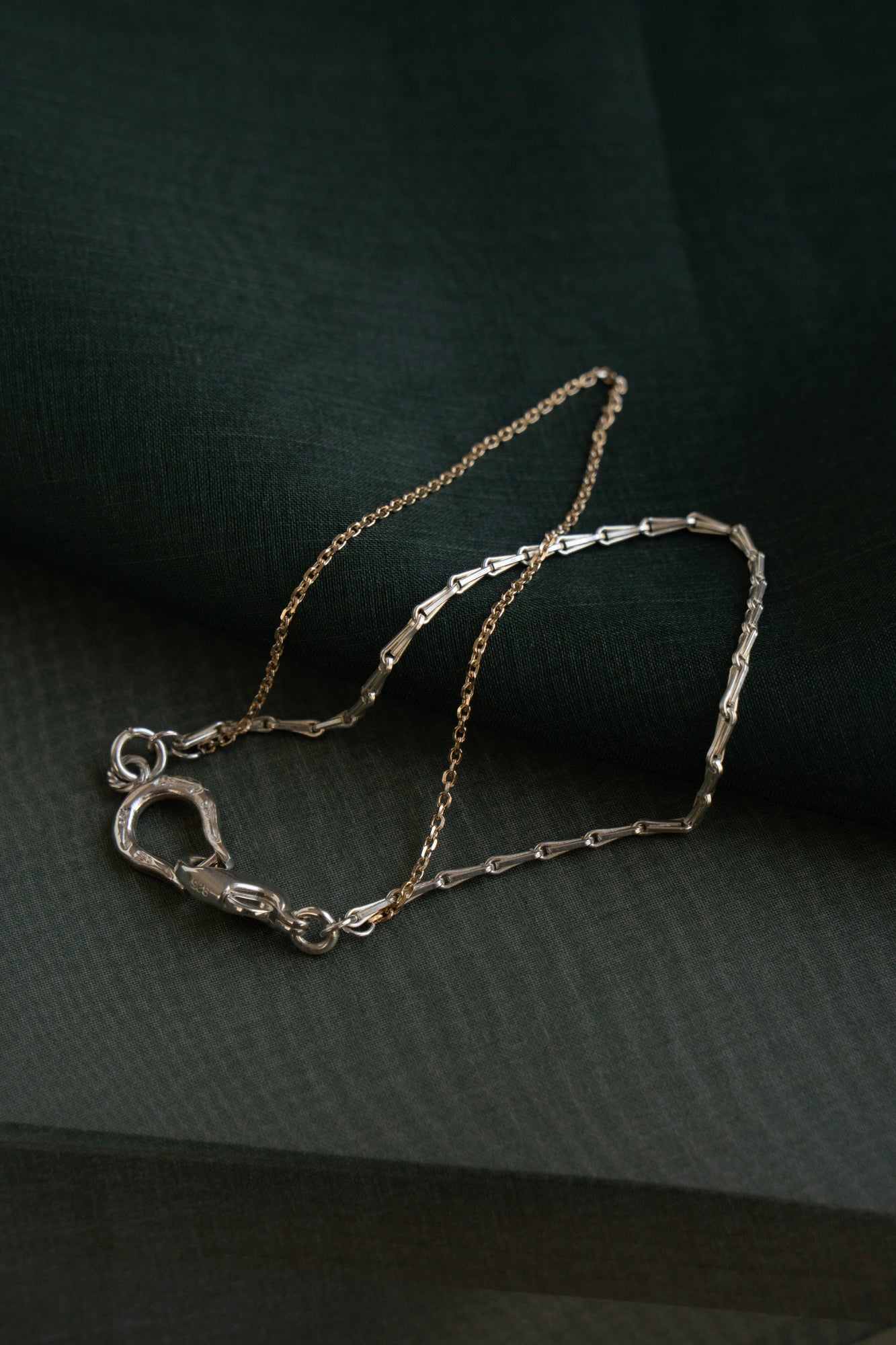 WAKAN SILVER SMITH K10 Horse Shoe Combination bracelet A /Silver