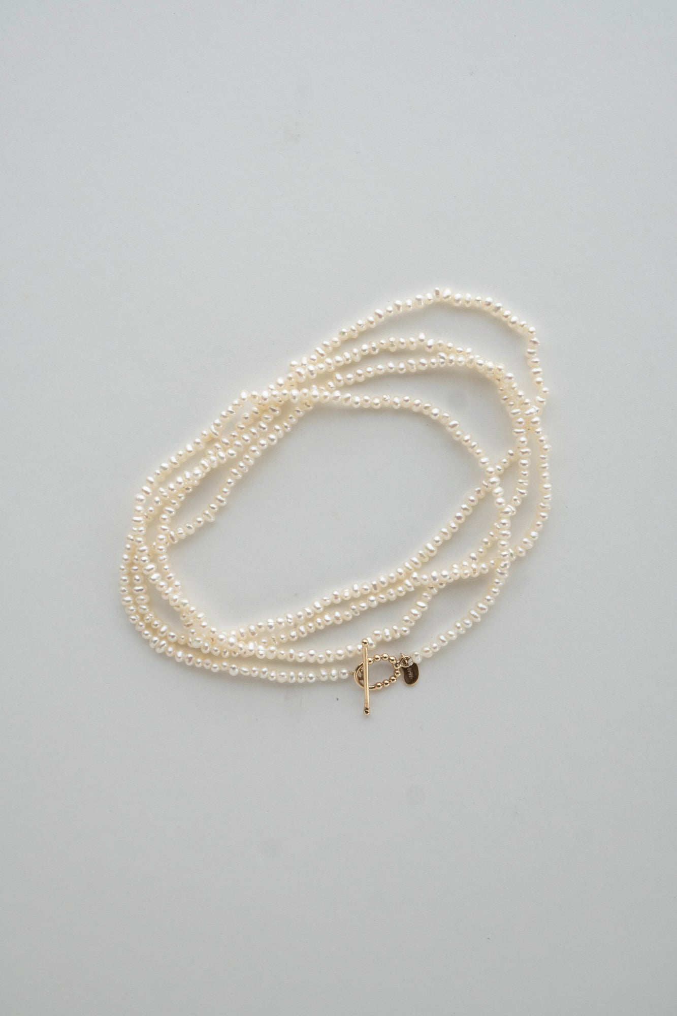 MINIMUMNUTS Fresh Water Seed Pearl Long Necklace /K10
