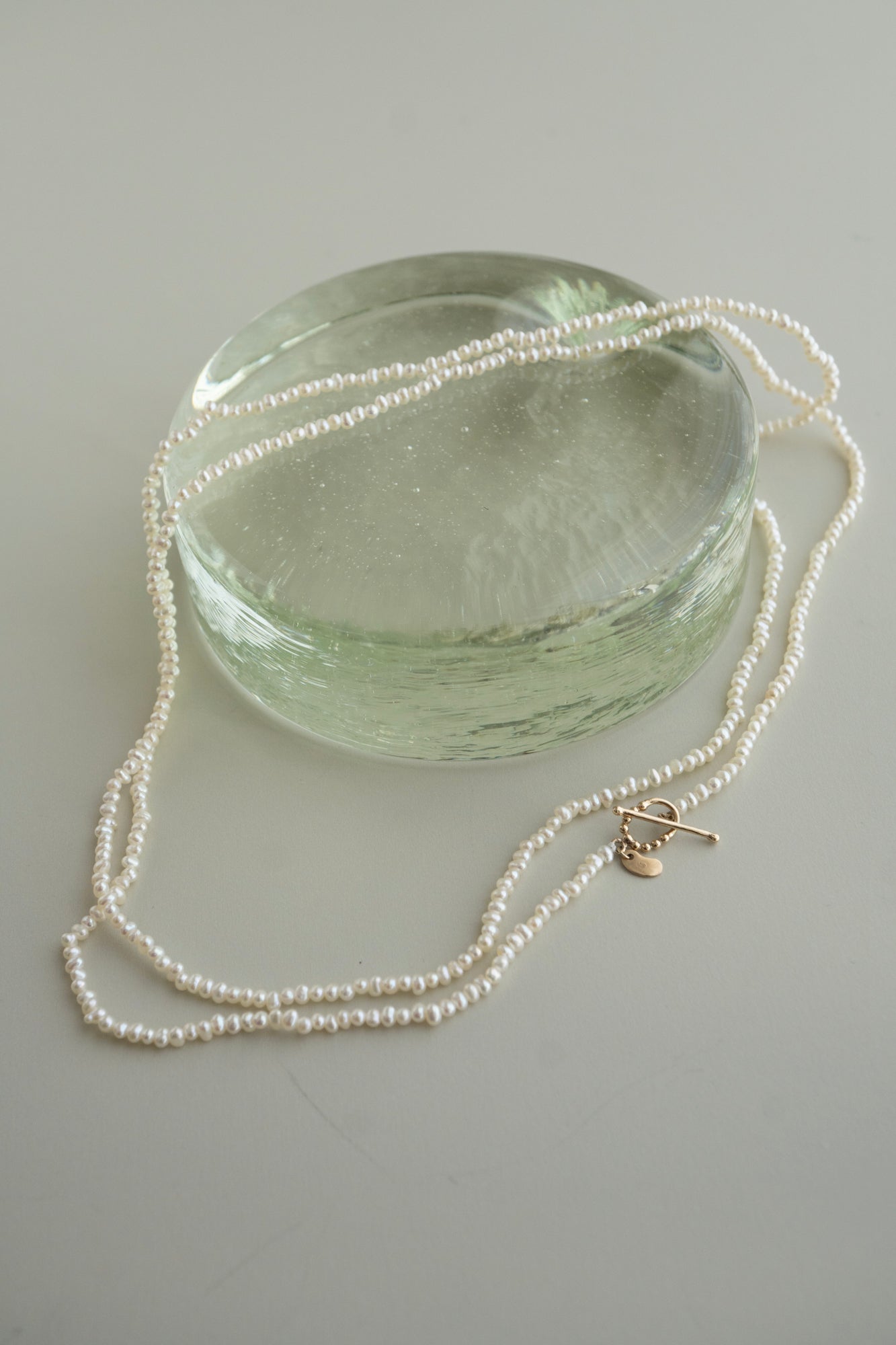 MINIMUMNUTS Fresh Water Seed Pearl Long Necklace /K10