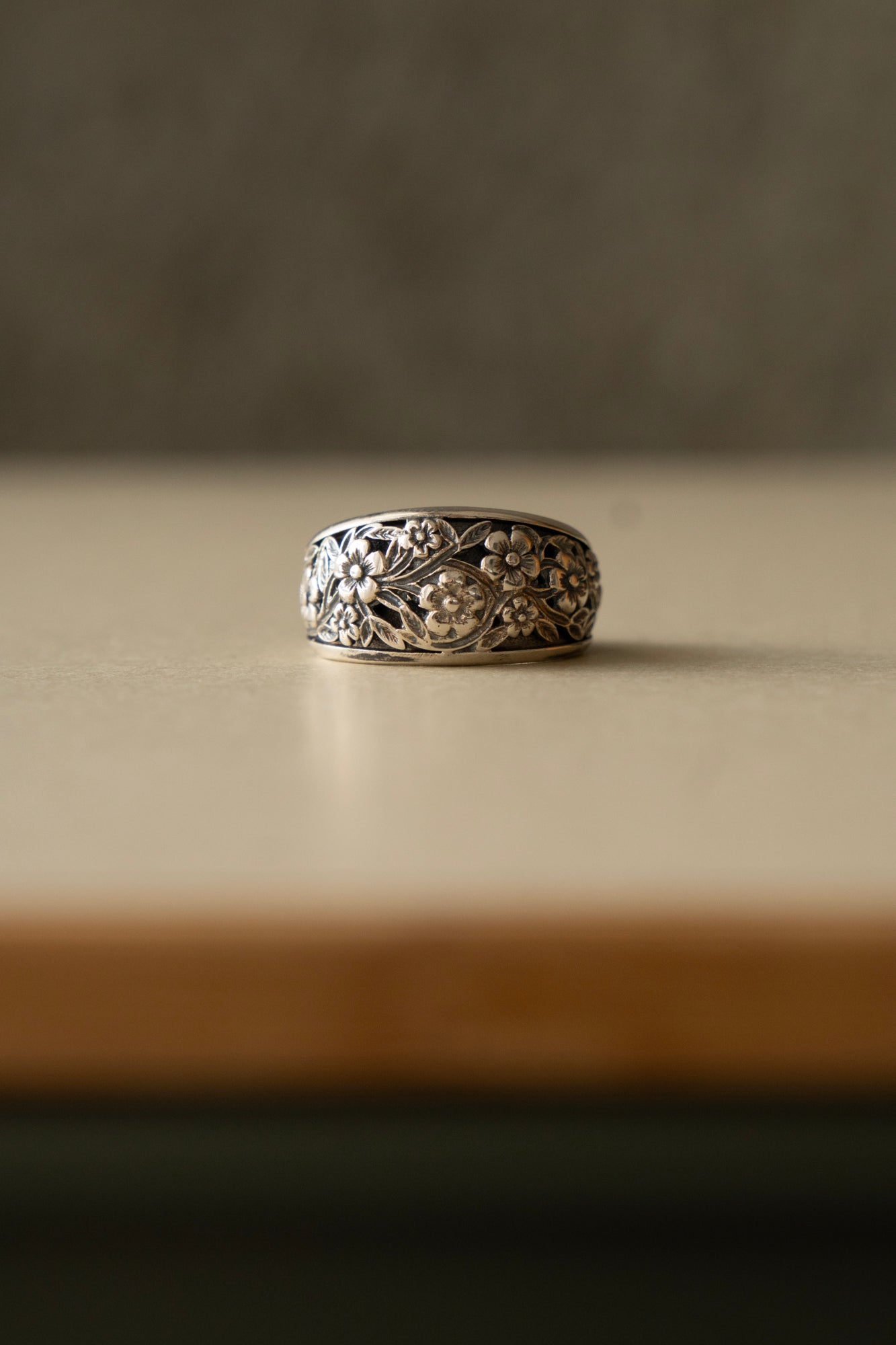 Gerochristo Harmony Wide Band Ring /Silver
