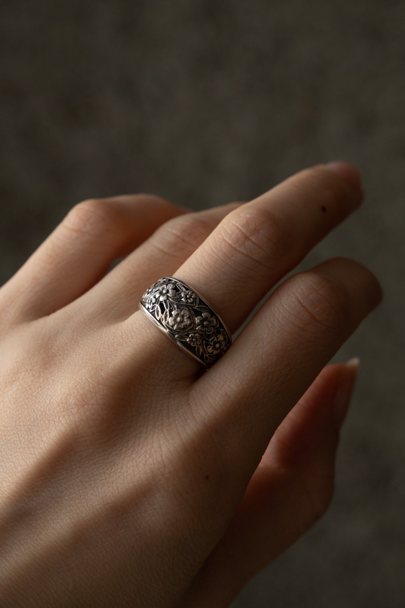 Gerochristo Harmony Wide Band Ring /Silver