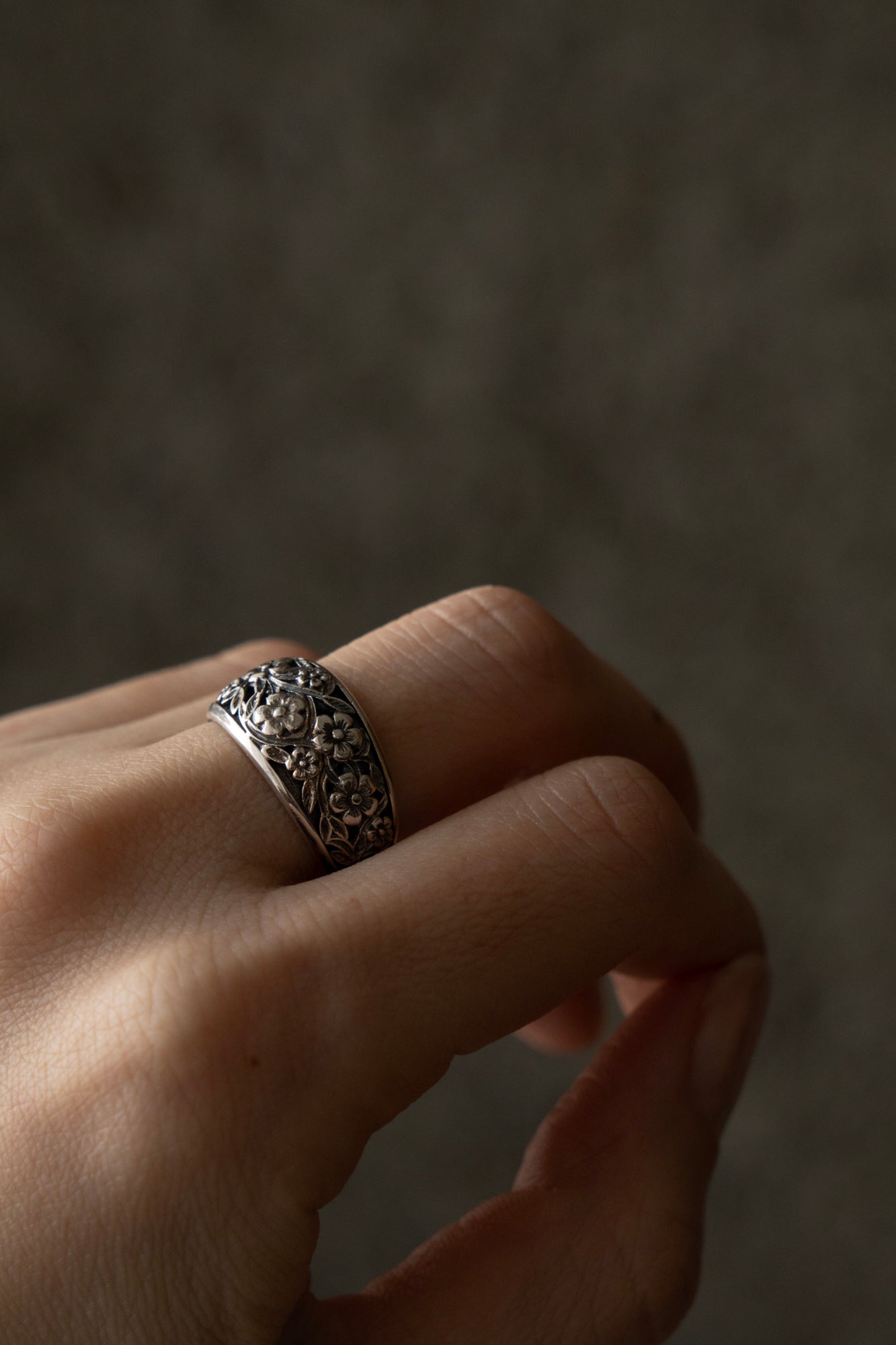 Gerochristo Harmony Wide Band Ring /Silver