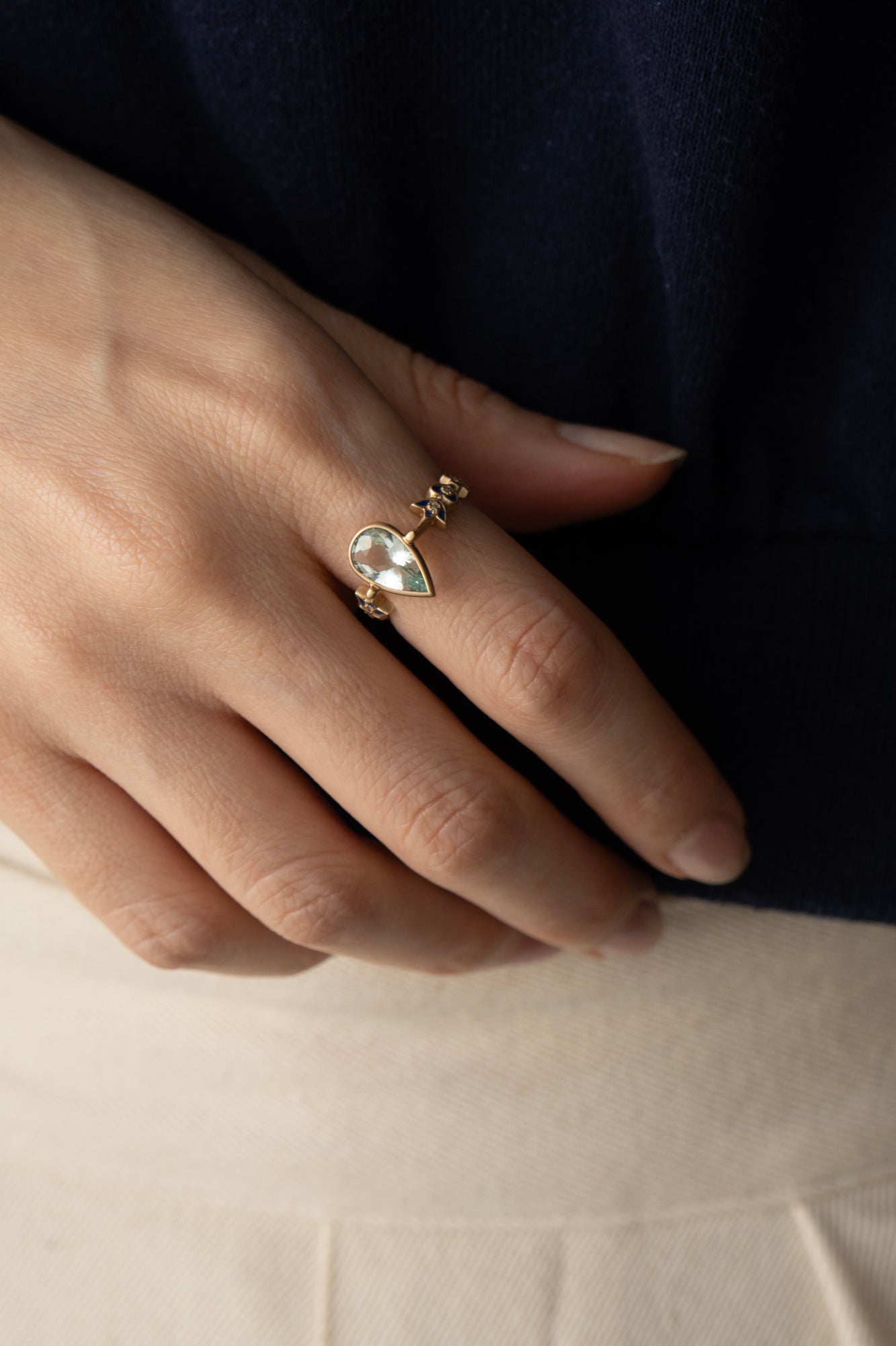 bohem Crown collection Green Beryl Ring /K10