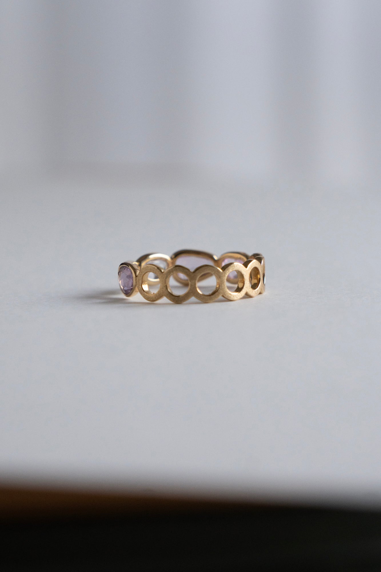 Perche? Circle × Multi Color Sapphire Ring /K18