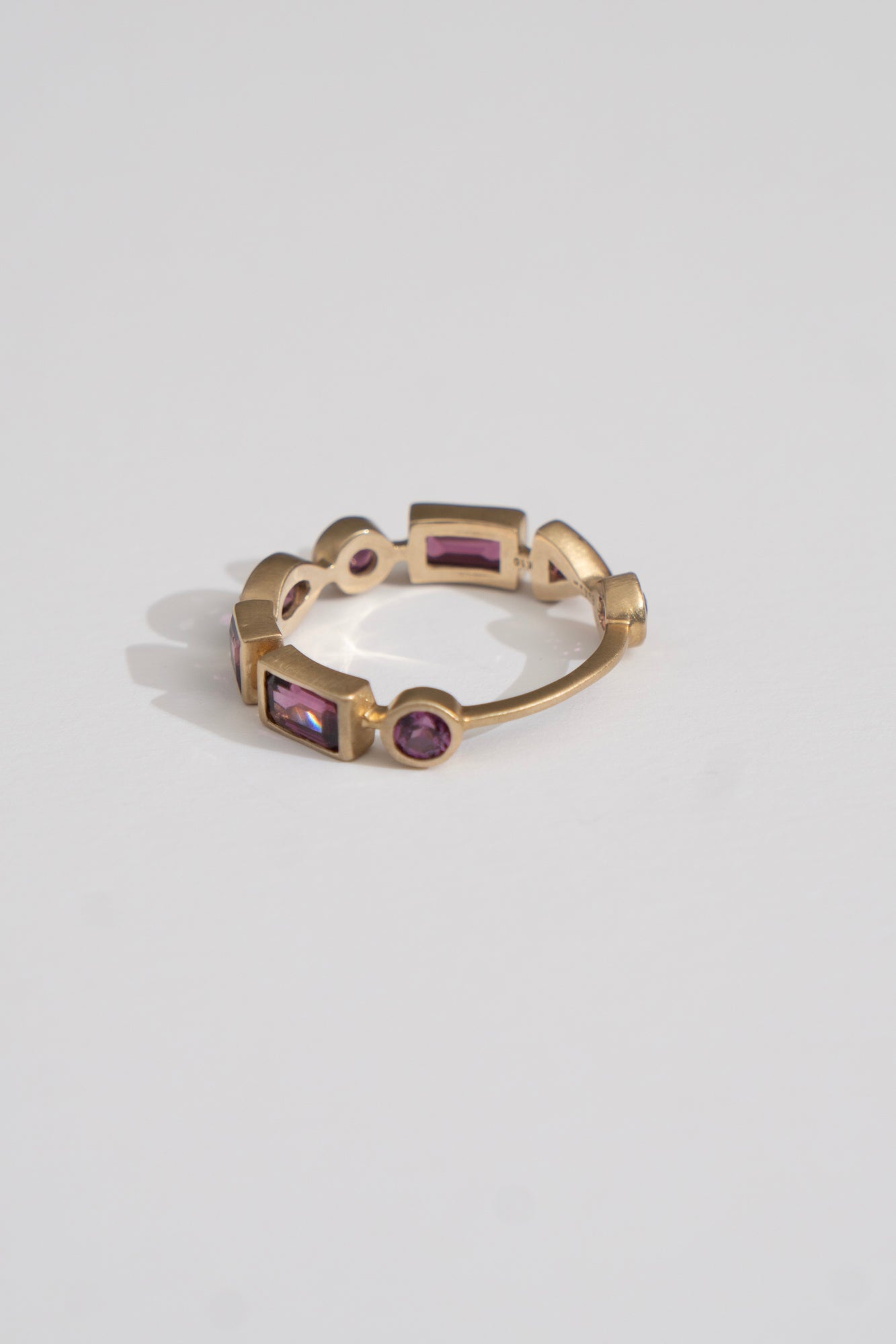 bohem Queen collection Rhodolite Garnet 3/4 Eternity Ring /K10