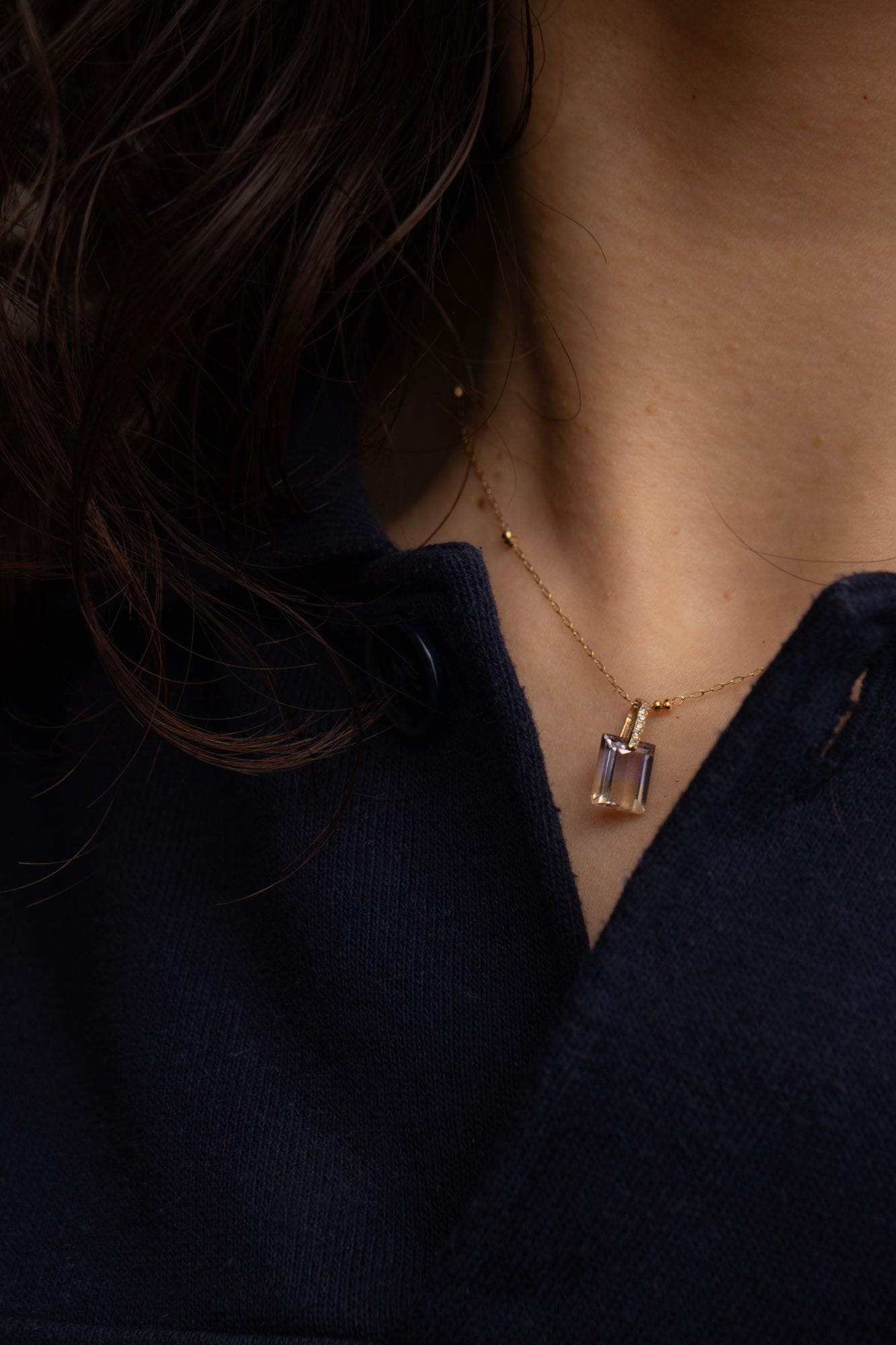 MONAKA jewellery Hibiki Ametrine Pendant Charm Top /K18