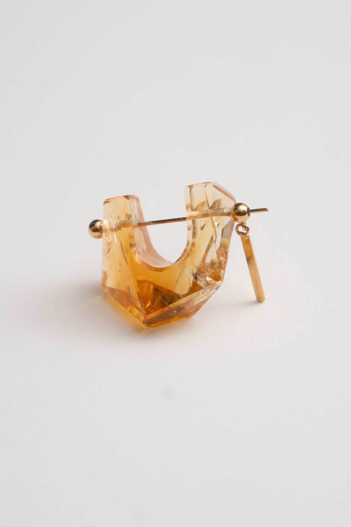 monaka jewellery モナカジュエリー アクアマリン ロックピアス k18 