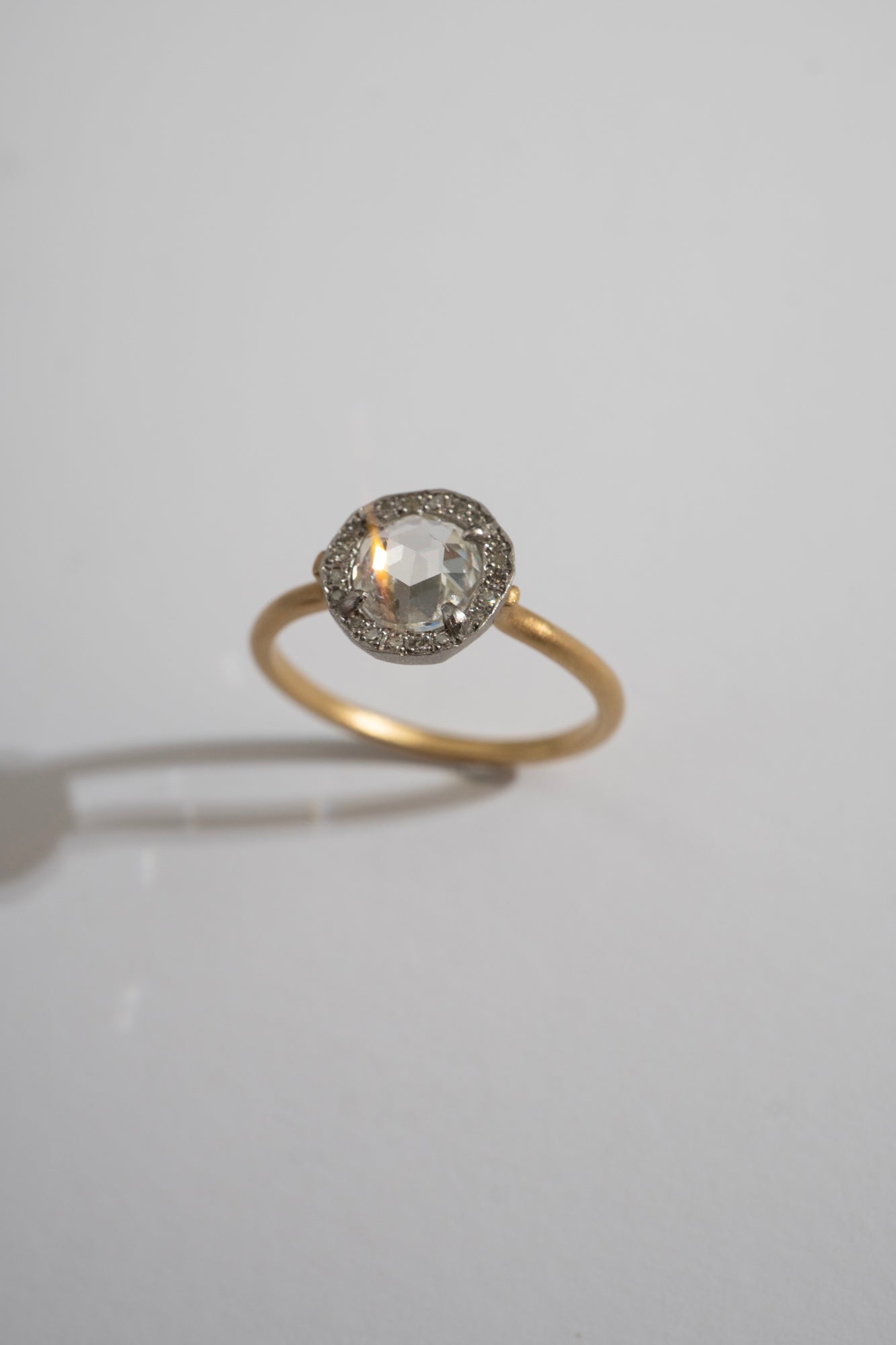 MONAKA jewellery Rinne Rose Cut Diamond Ring /K18&PT900