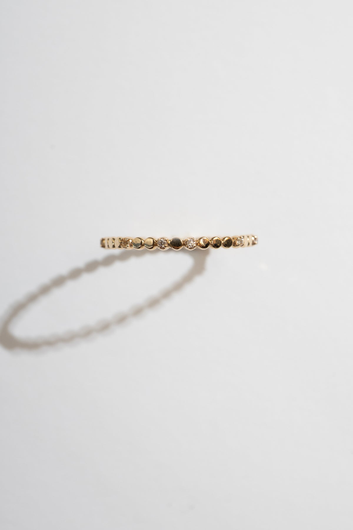 bohem Moon Phase Ring with Diamond /K10 - patchouli Exclusive