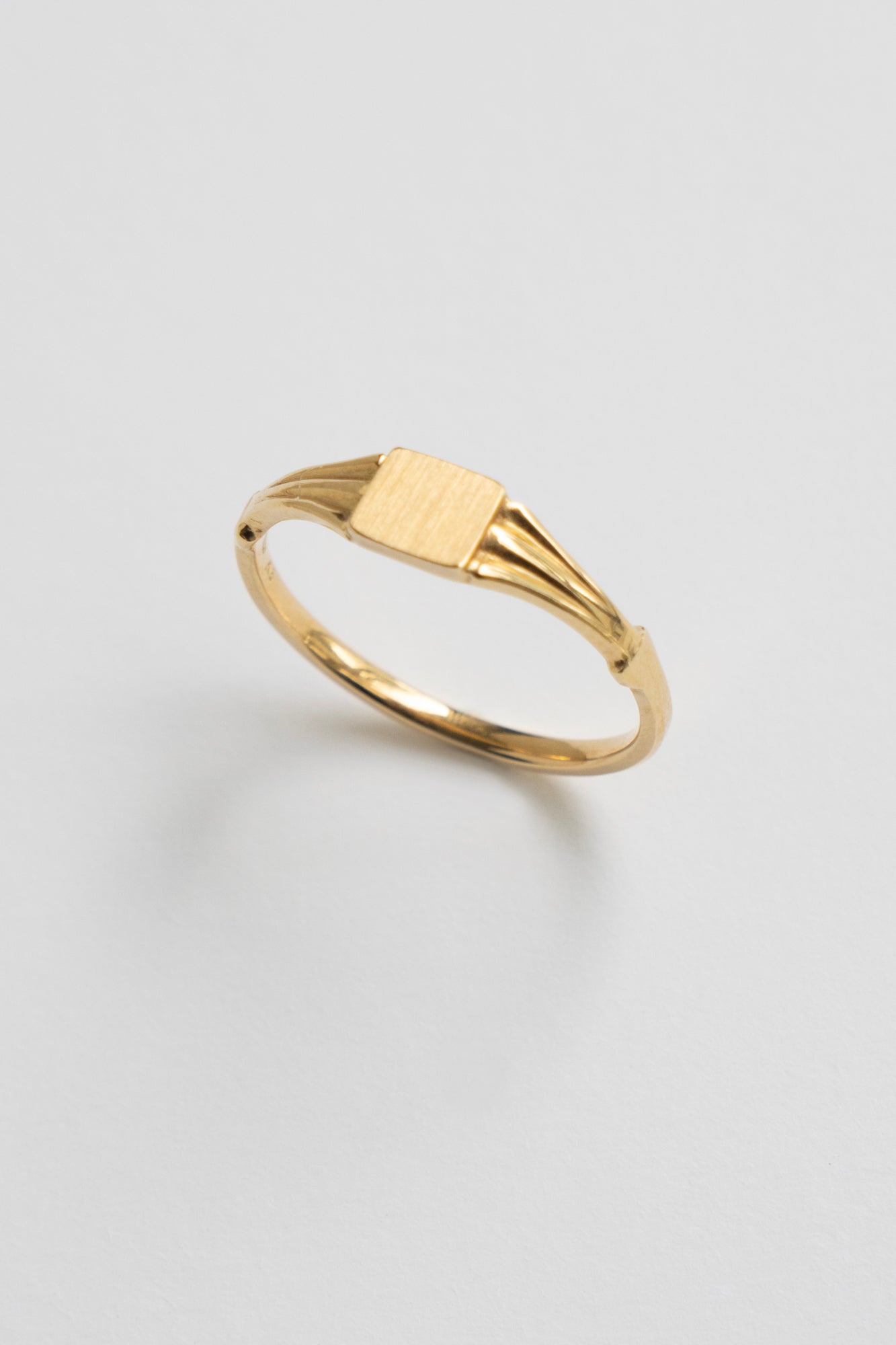 simmon CLASSIC SIGNET RING /K18